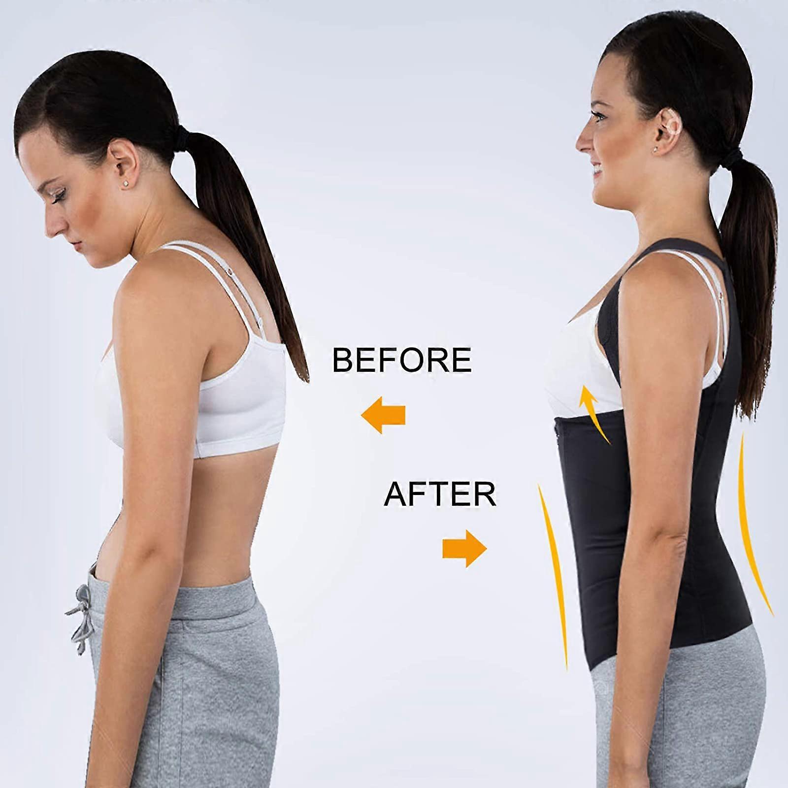 Waist Shaperwear Women Corset Vest for Outdoor Activities Home Exercise Black Spandex Compression 1Set