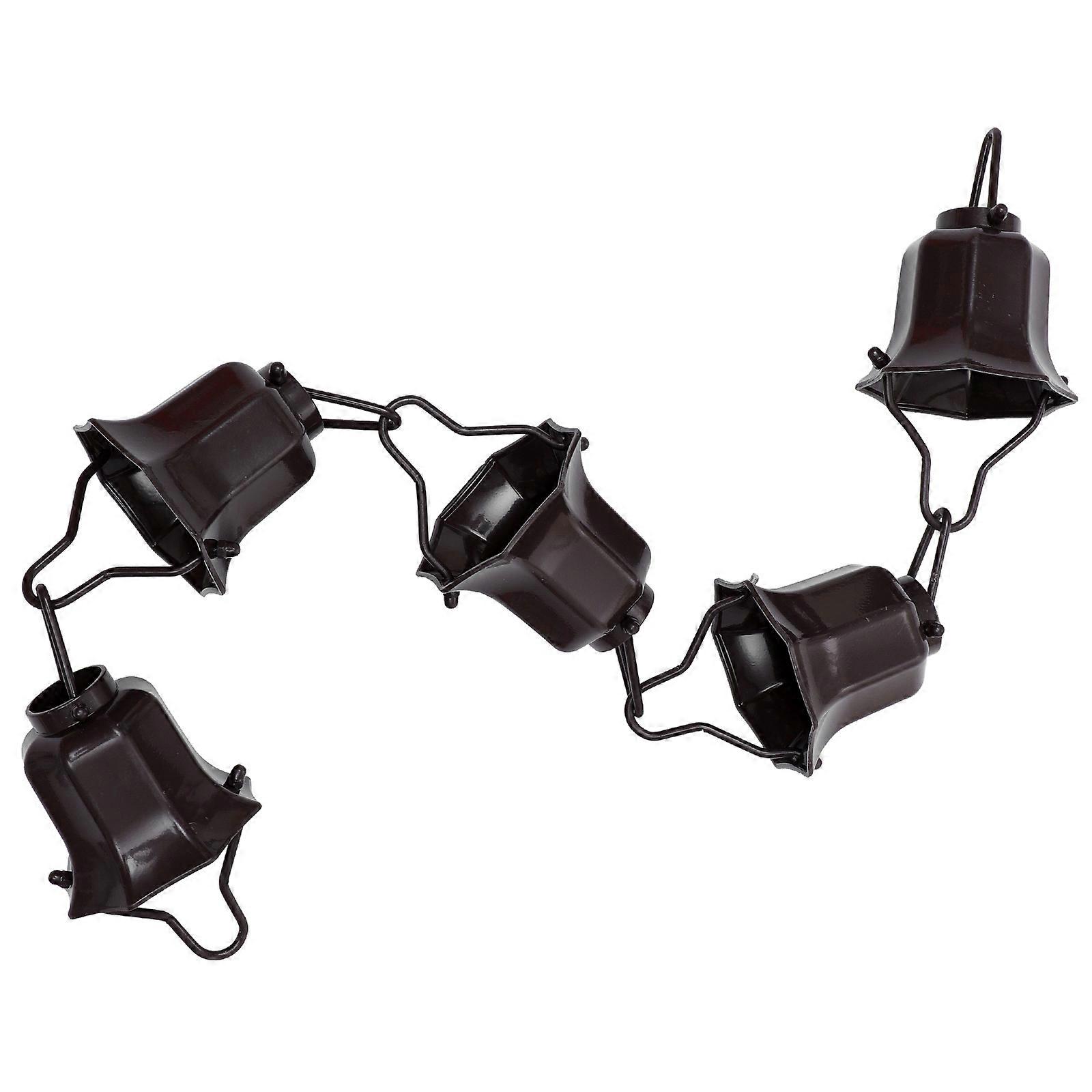 Black Aluminium Alloy Rain Chain for Draining 1Pcs Durable Rain Chain for Downspout