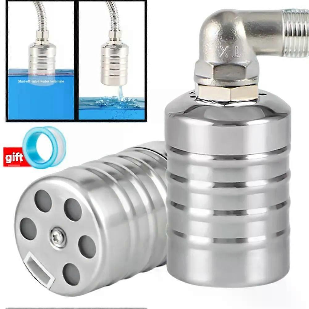 Stainless Steel Floating Ball Valve Automatic Water Level Control Valve 1/2 3/4 Float Valve Water Tank Water Tower Shutoff Valve