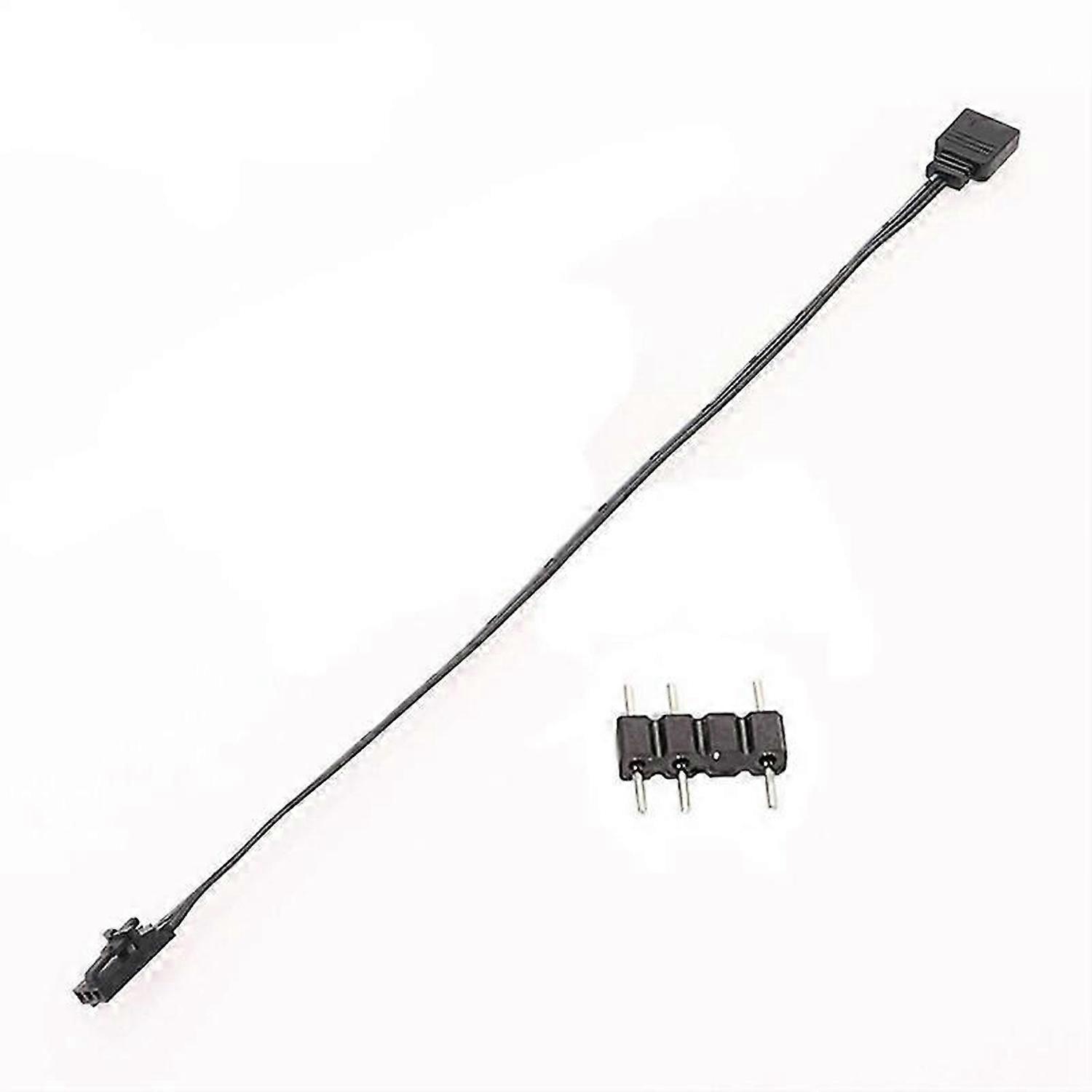 For 3PIN RGB to Standard ARGB 3-Pin 5V Adapter Connector RGB Cable for Fan/Hub/Lighting Node/Command