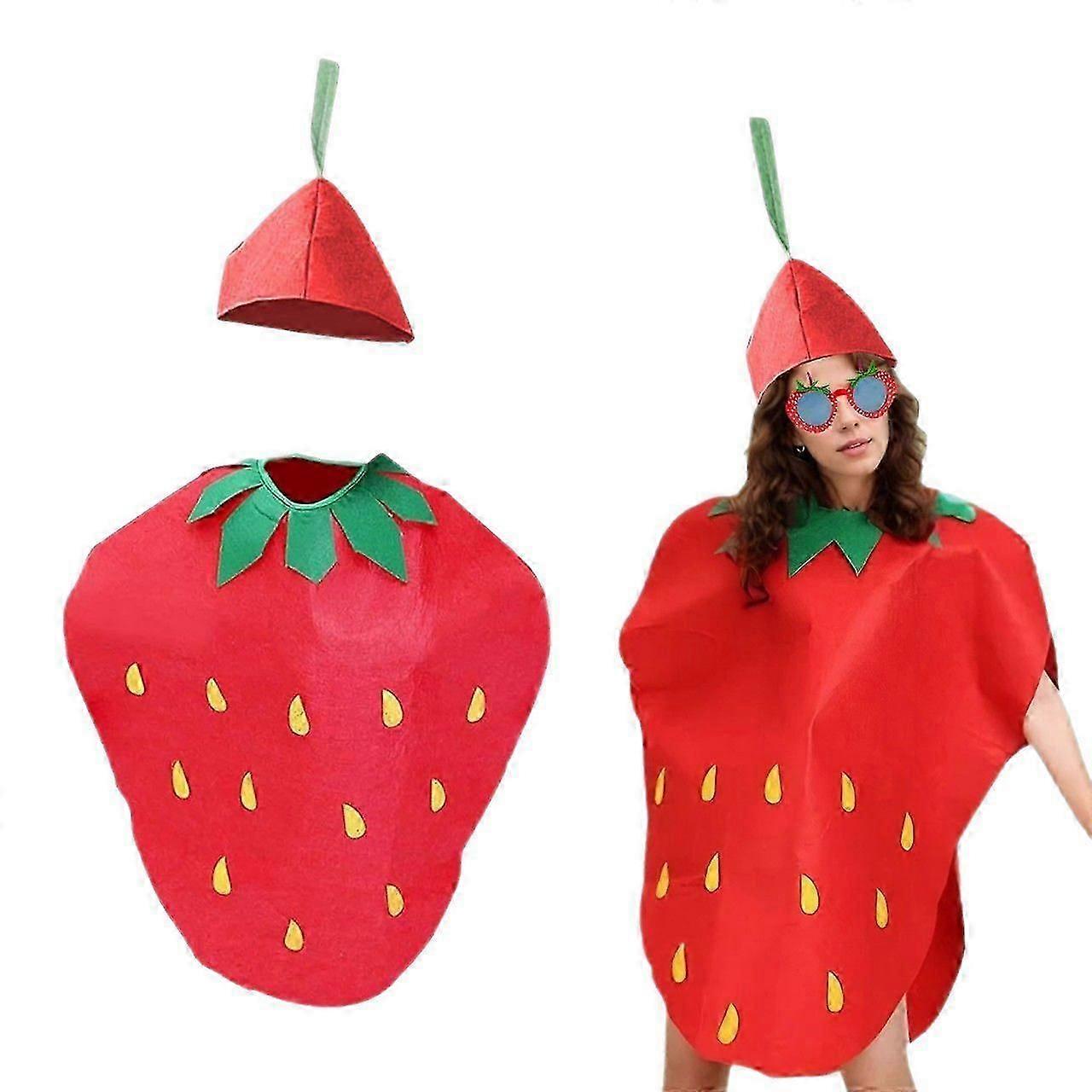 Strawberry Masquerade Costume, Adults