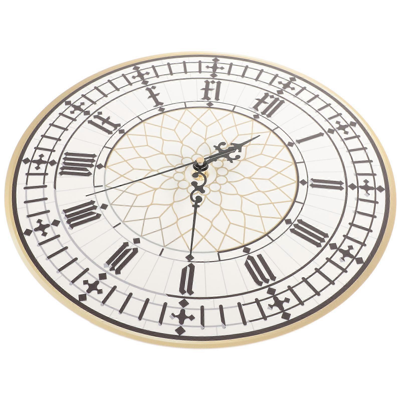 Wall Clock Living Room Wall Clock Battery Operated 3Pcs Set