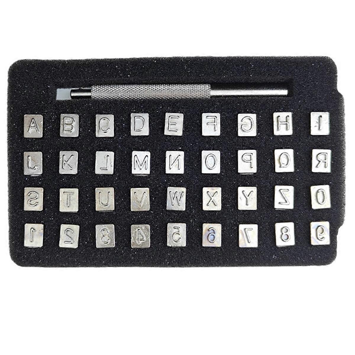 Stamp Engraving Craft Tools, Alphanumeric Stamp Leather Craft,3mm