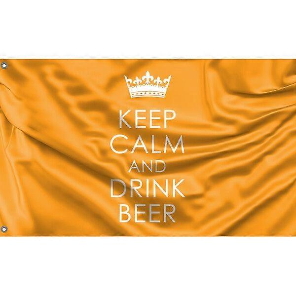 Keep Calm And Drink Beer Flag FG1307