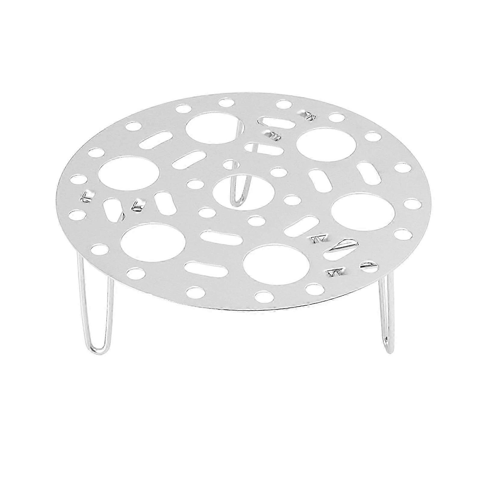 Steaming Rack Stainless Foldable Multi Function Steel Steaming Tray Dumplings Egg Steaming Tool for Home Restaurant Silver