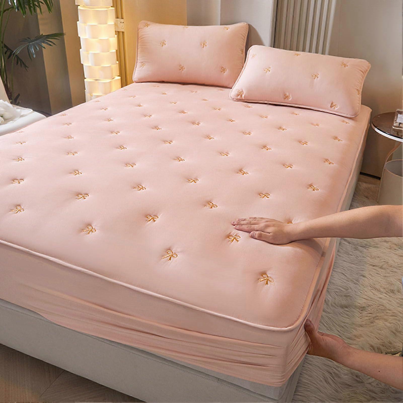 Quilted Fitted Sheet Thickened For 180x200 Cm Bed Cover And Mattress Protector Single And Double Color 6
