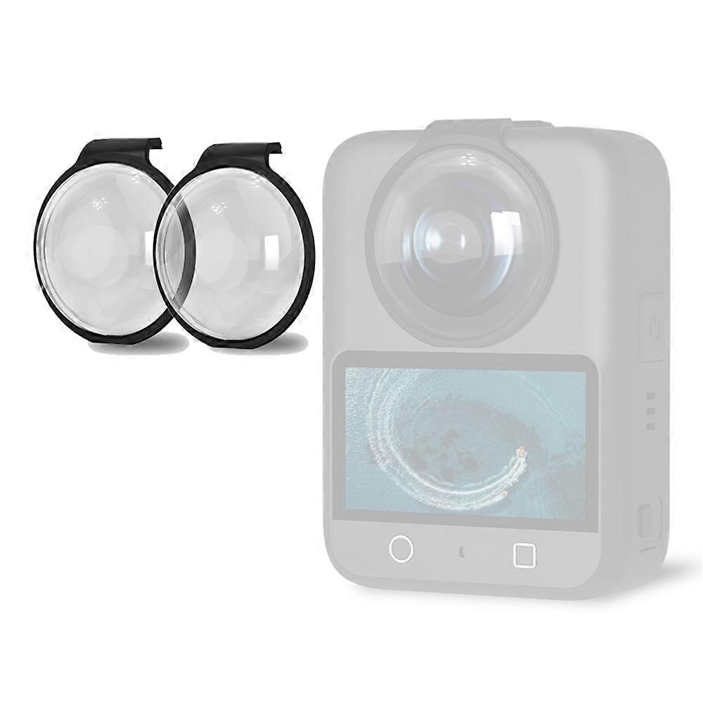 2Pcs Compatible For DJI OSMO 360 Panoramic Camera Lens Guard 6H Hardness Tempered Glass Lens Protector