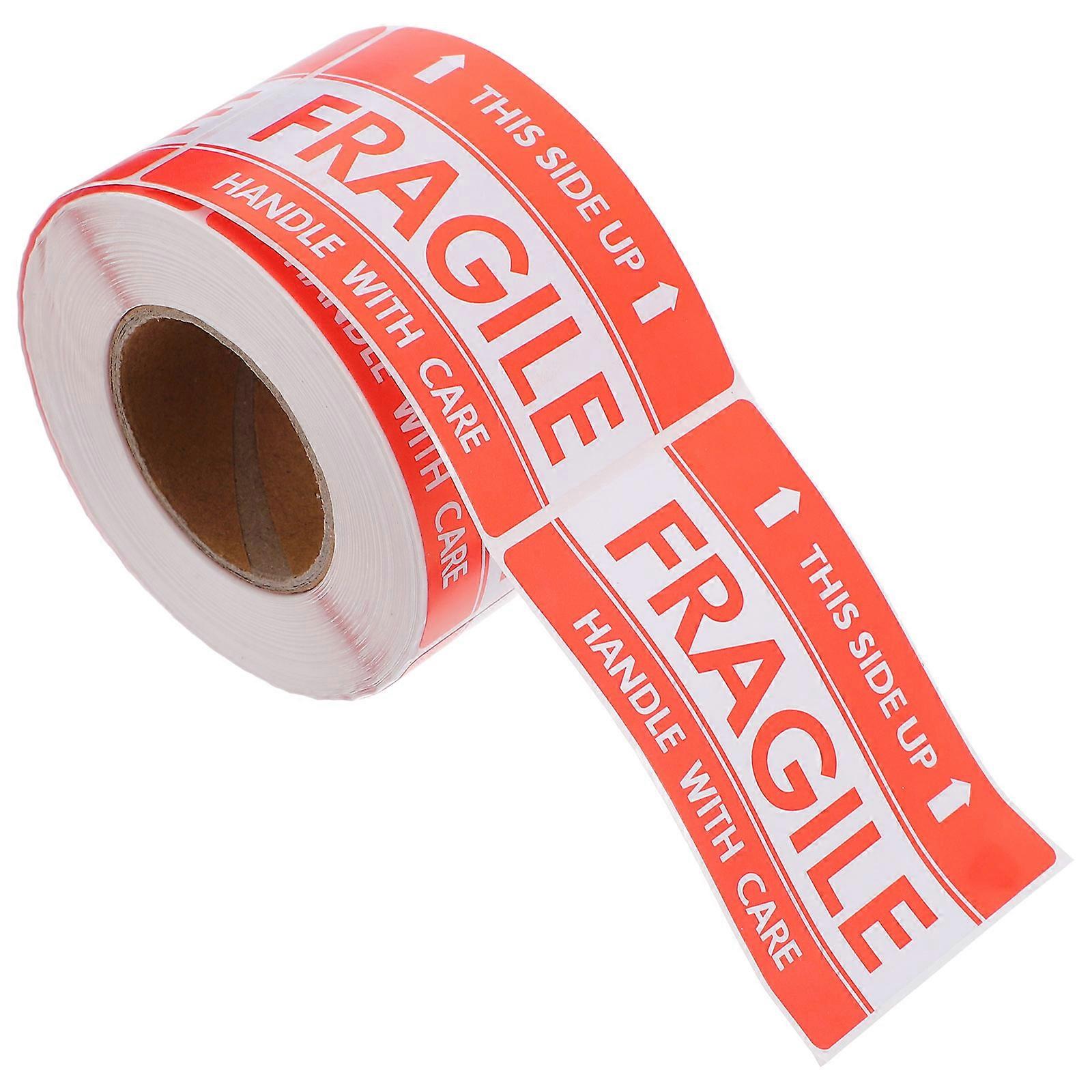 Fragile Adhesive Stickers Fragile Sticker with 1 Roll for Package Care