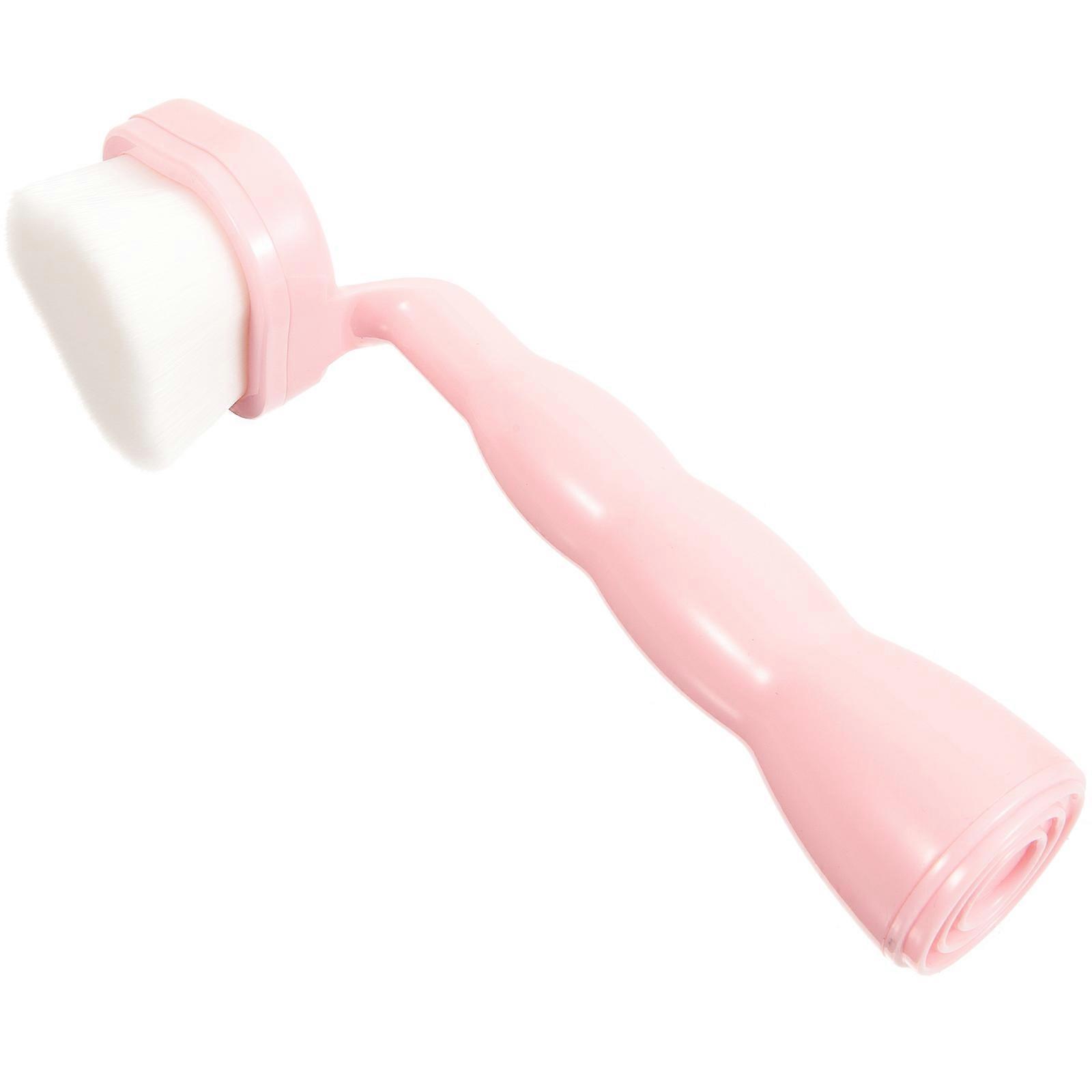 Facial Cleansing Brush Face Brush for Cleaning Use 2Pcs Pink Soft Material