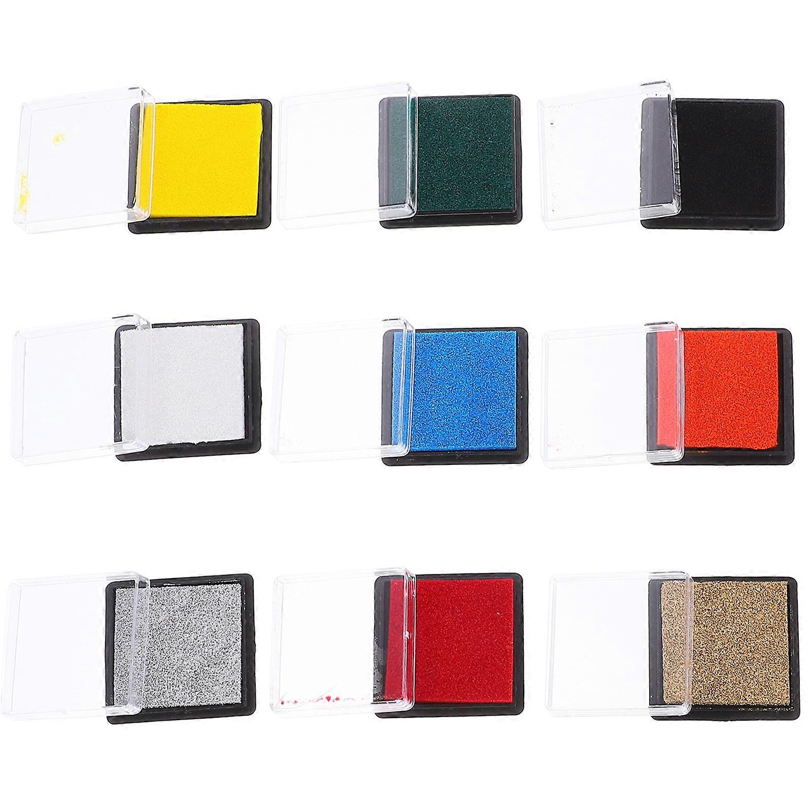 Assorted Color Ink Pad Finger Ink Pad for Painting 40Pcs DIY Set