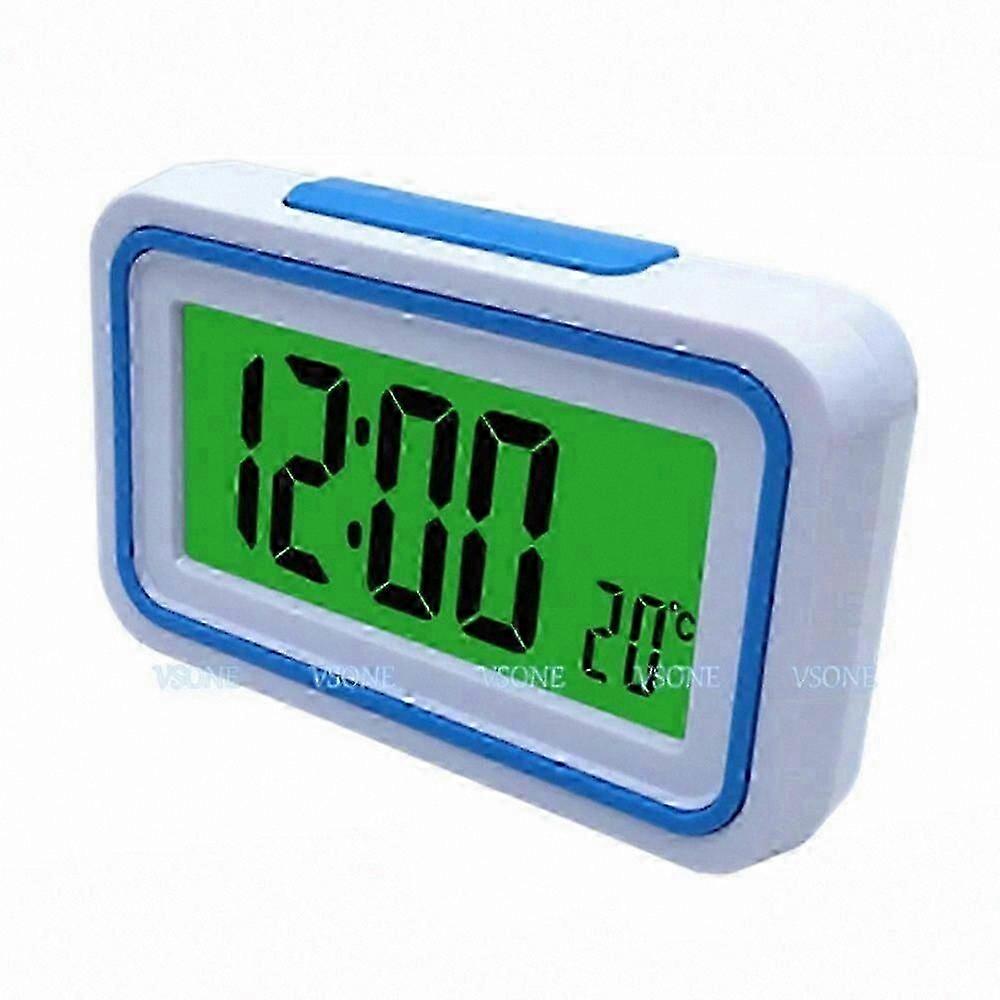 Sprechender digitaler Wecker mit Thermometer, hintergrundbeleuchtetem LCD-Display, zugänglich für Sehbehinderte, 4 Farboptionen