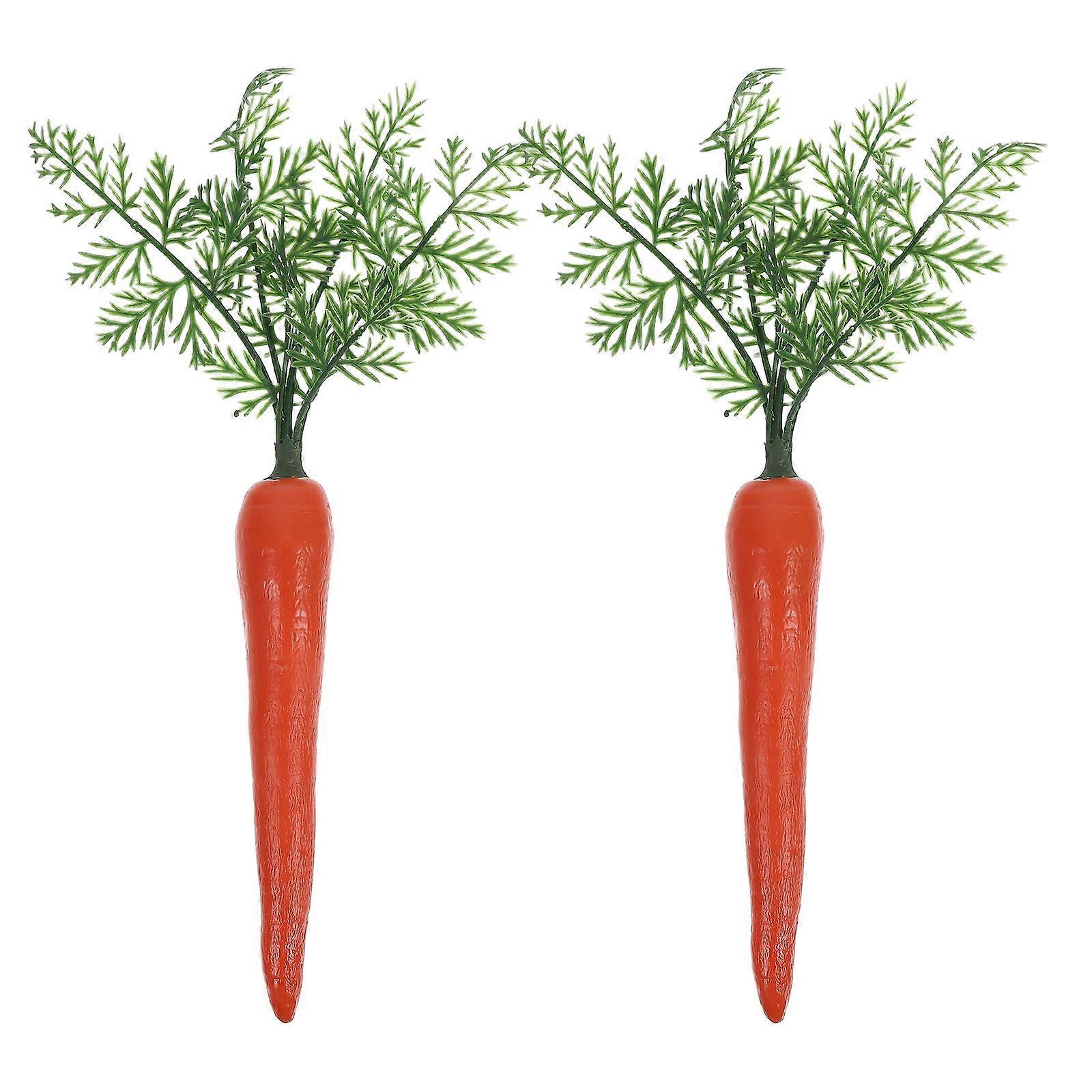 Realistic Carrot Models 10Pcs Simulation Vegetable Props Ideal For Teaching Tools And Restaurant Decoration