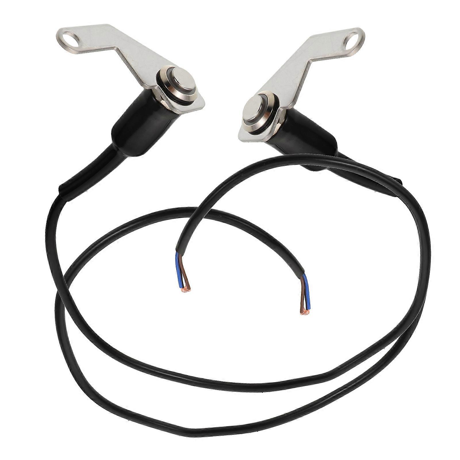 2Pcs Motorcycle Handlebar Switch with Control Stainless Steel