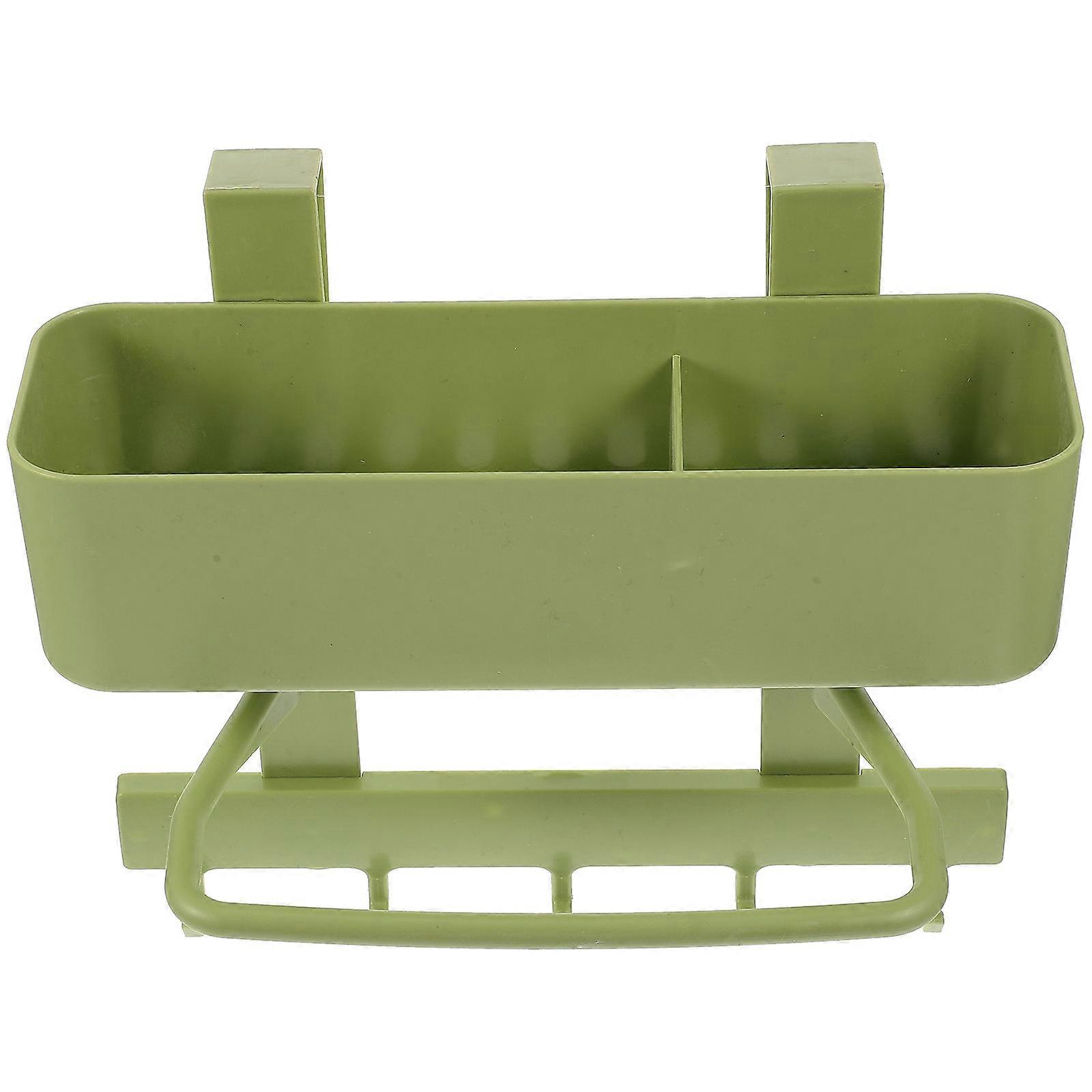Cabinet Door Organizer 2Pcs Over The Door Basket For Kitchen Accessory Large Capacity Rectangular Hollow-out Design Space Saving