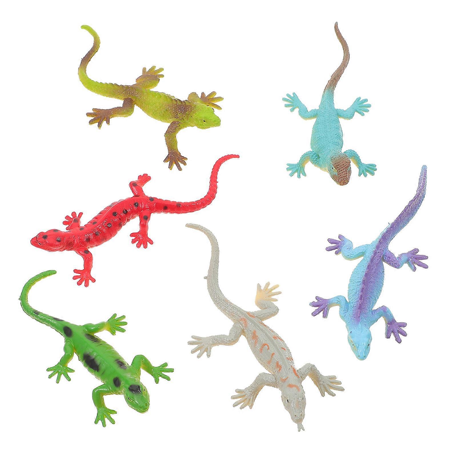 Plastic Lizard Toy Simulation Animal Figure for Home 18Pcs