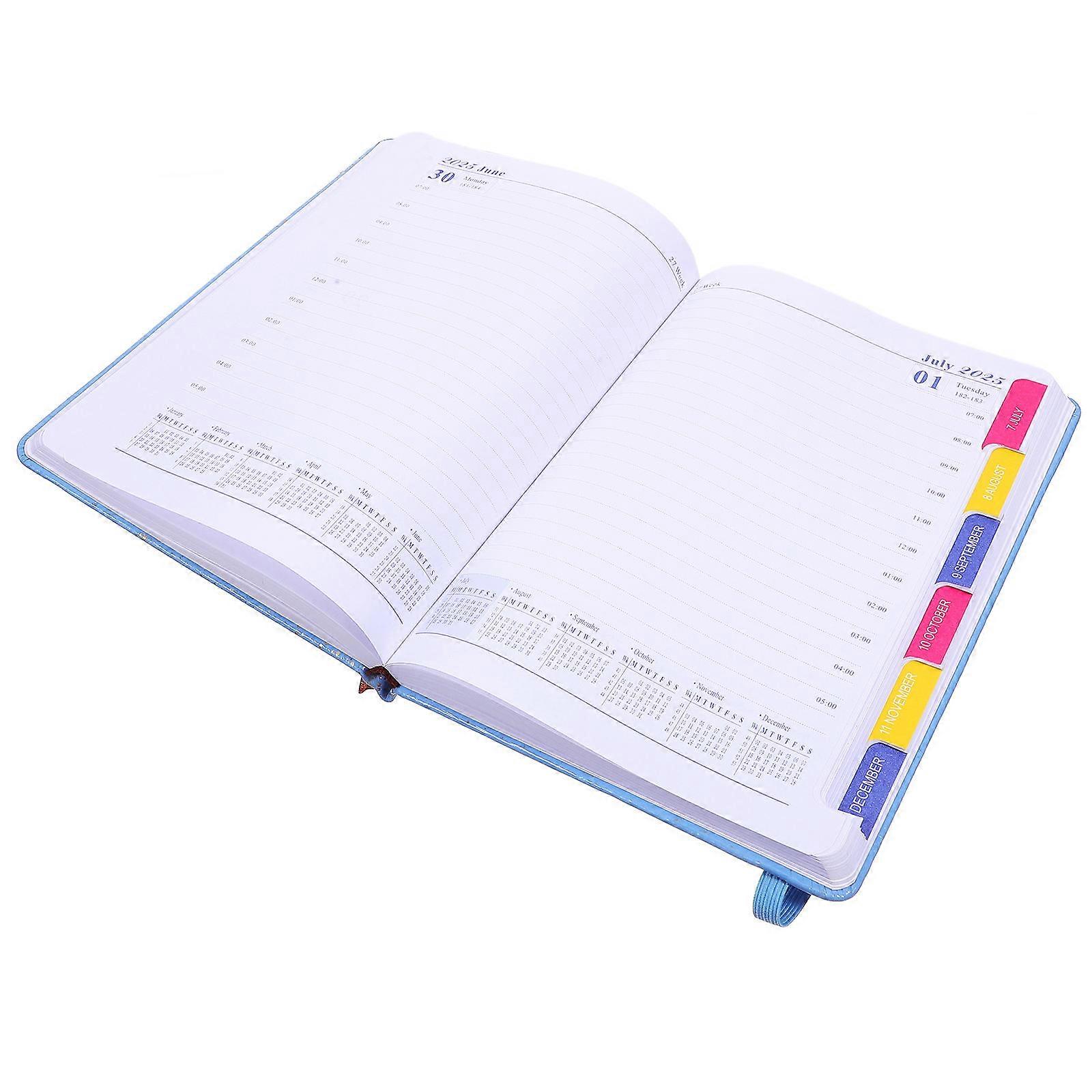 Daily Planner Notepad for Schedule Planning 2Pcs Sky-Blue Paper Office Use