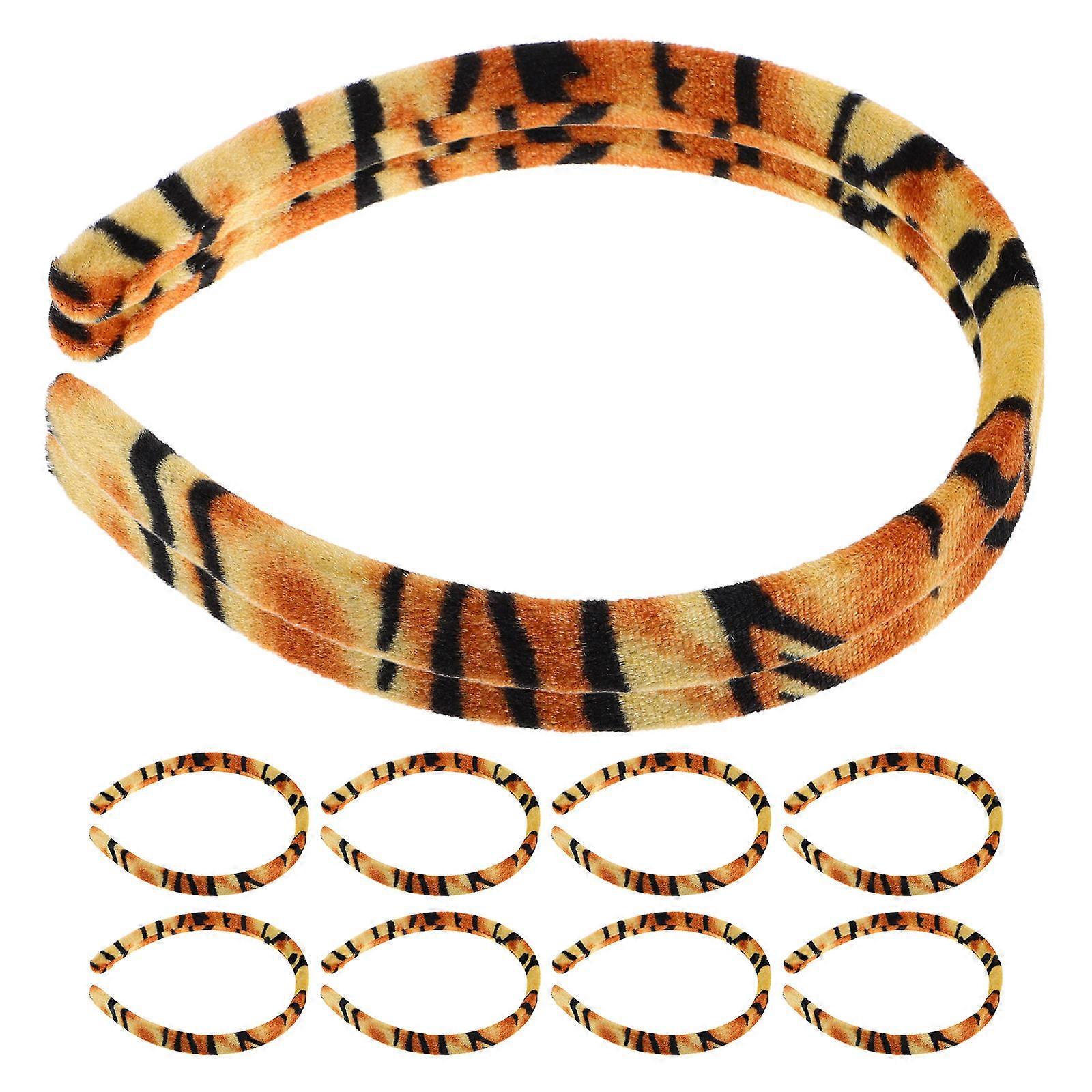 20Pcs Boho Style Zoo Animal Headbands Light Brown for Holiday Crafts DIY