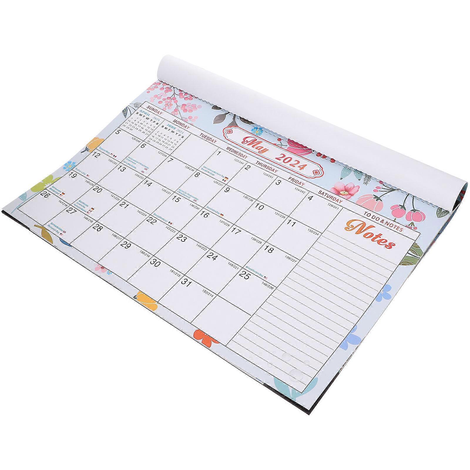 Monthly Calendar 4Pcs Wall Calendar for Daily Use and Appointment