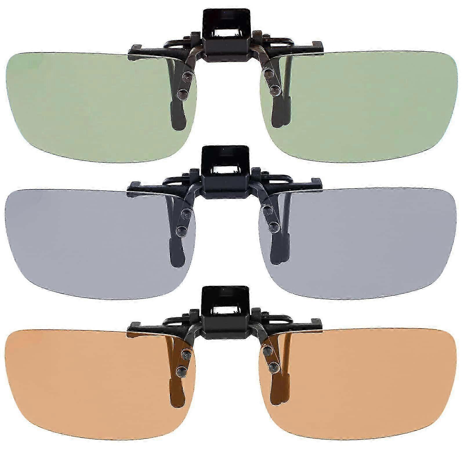 Non-Polarized Clip-On Eyeglass Adapters