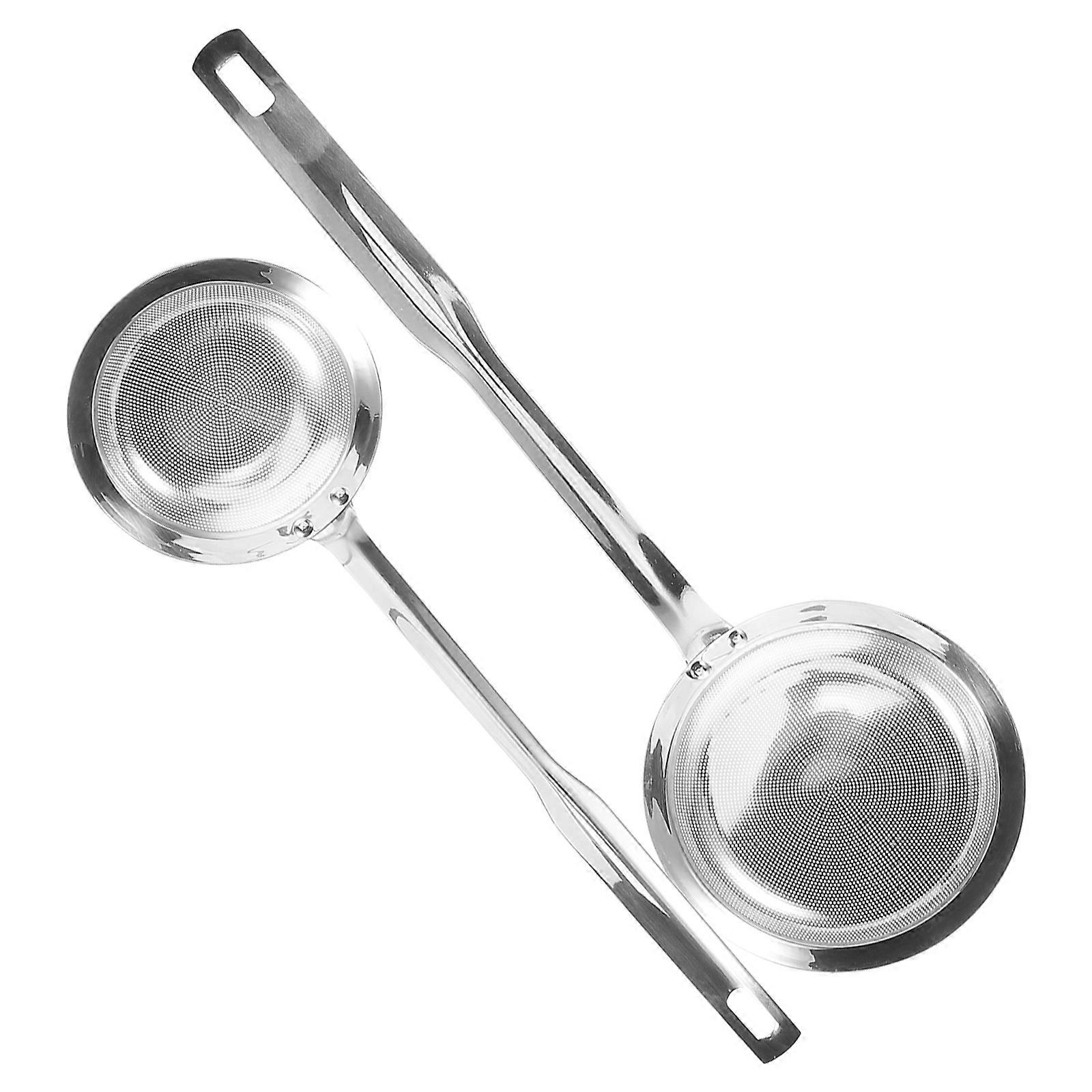 Grease Strainer Stainless Steel Skimmer Spoon for Kitchen Use 4Pcs