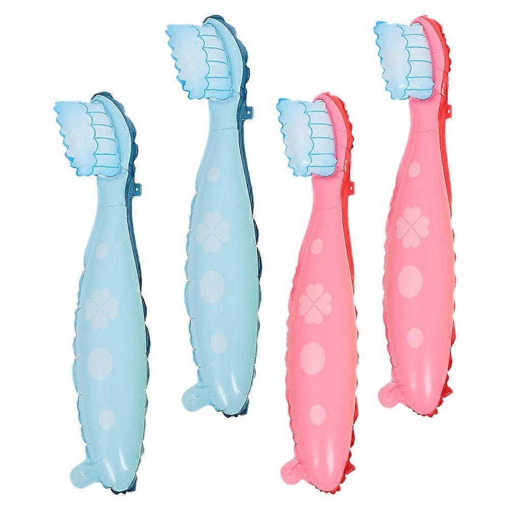 Large Toothbrush Balloons for Children Events 12Pcs Assorted Props