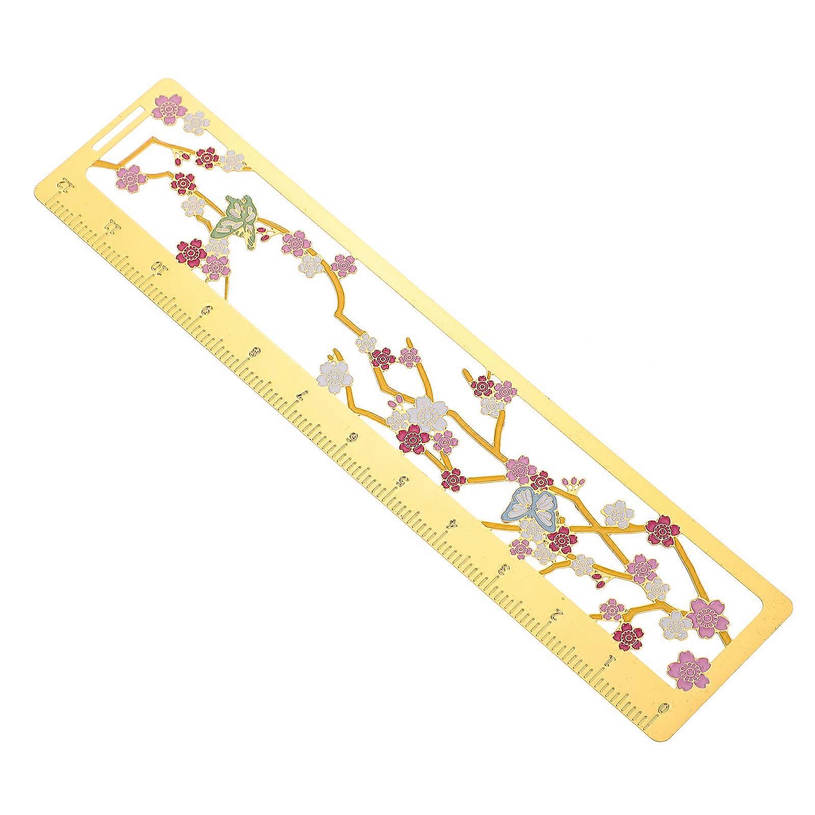 Delicate Brass Bookmark Ruler for Home Use 1 Piece Book Marker