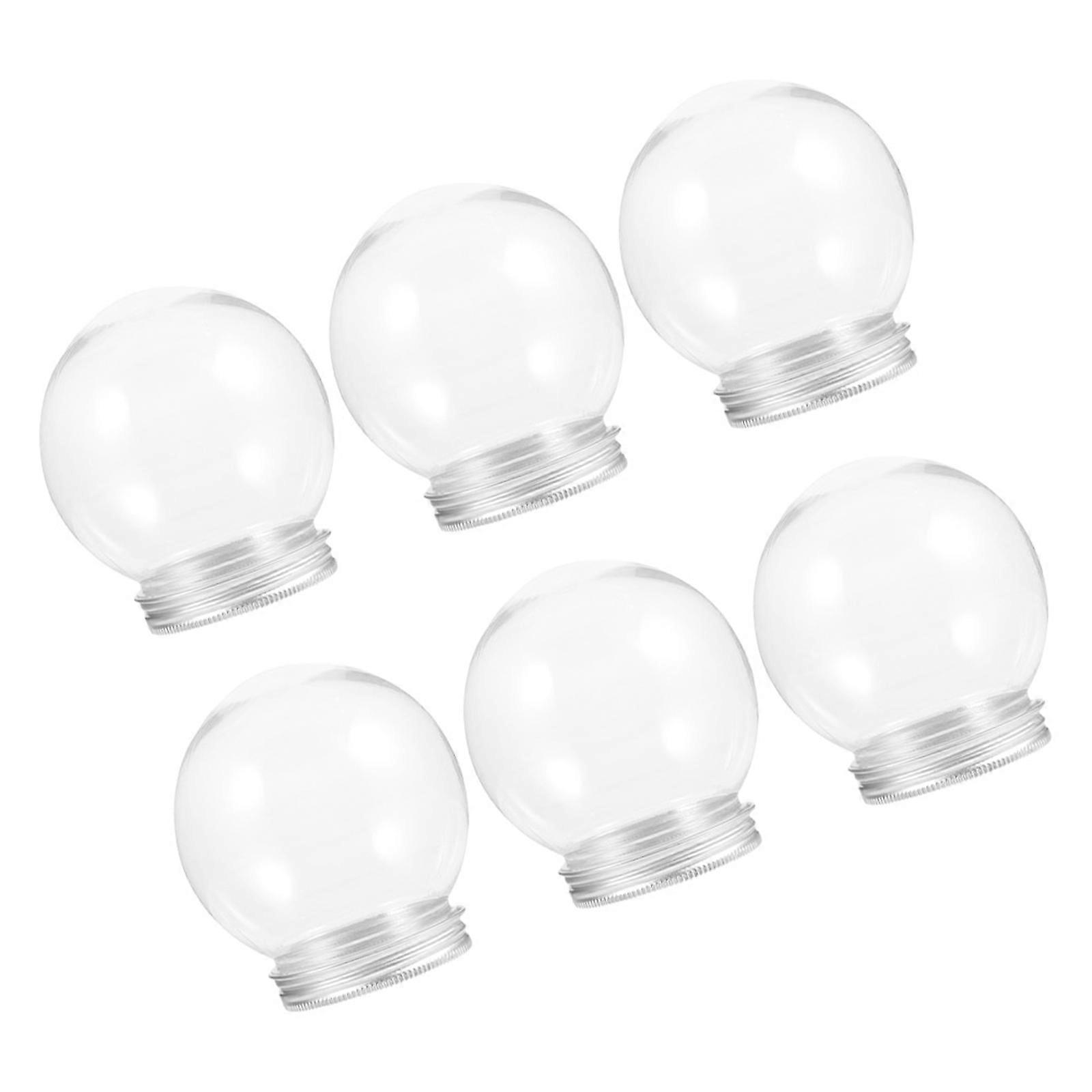 Plastic DIY Snow Globe Water Globe for Creative Crafts 18Pcs