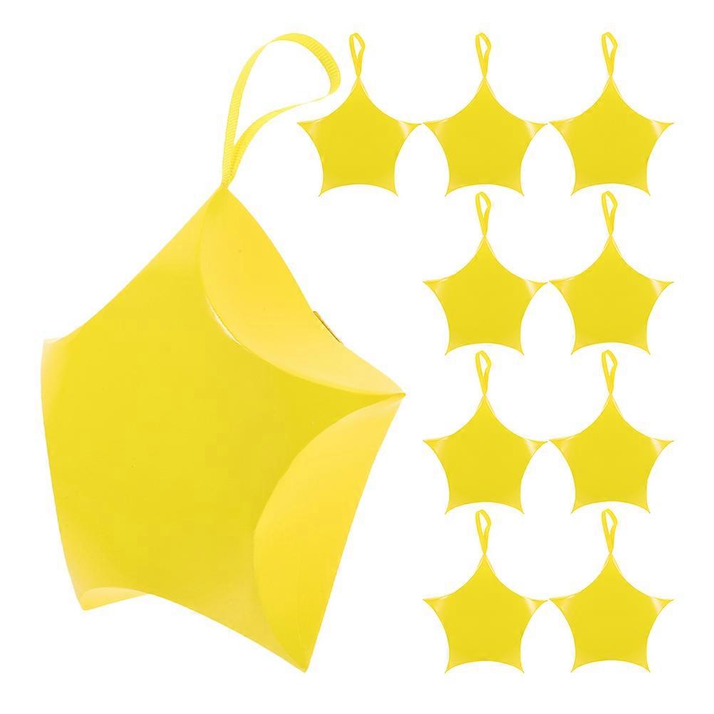 Star Shaped Candy Boxes Paper for Gift Storage 20Pcs Yellow Boxes