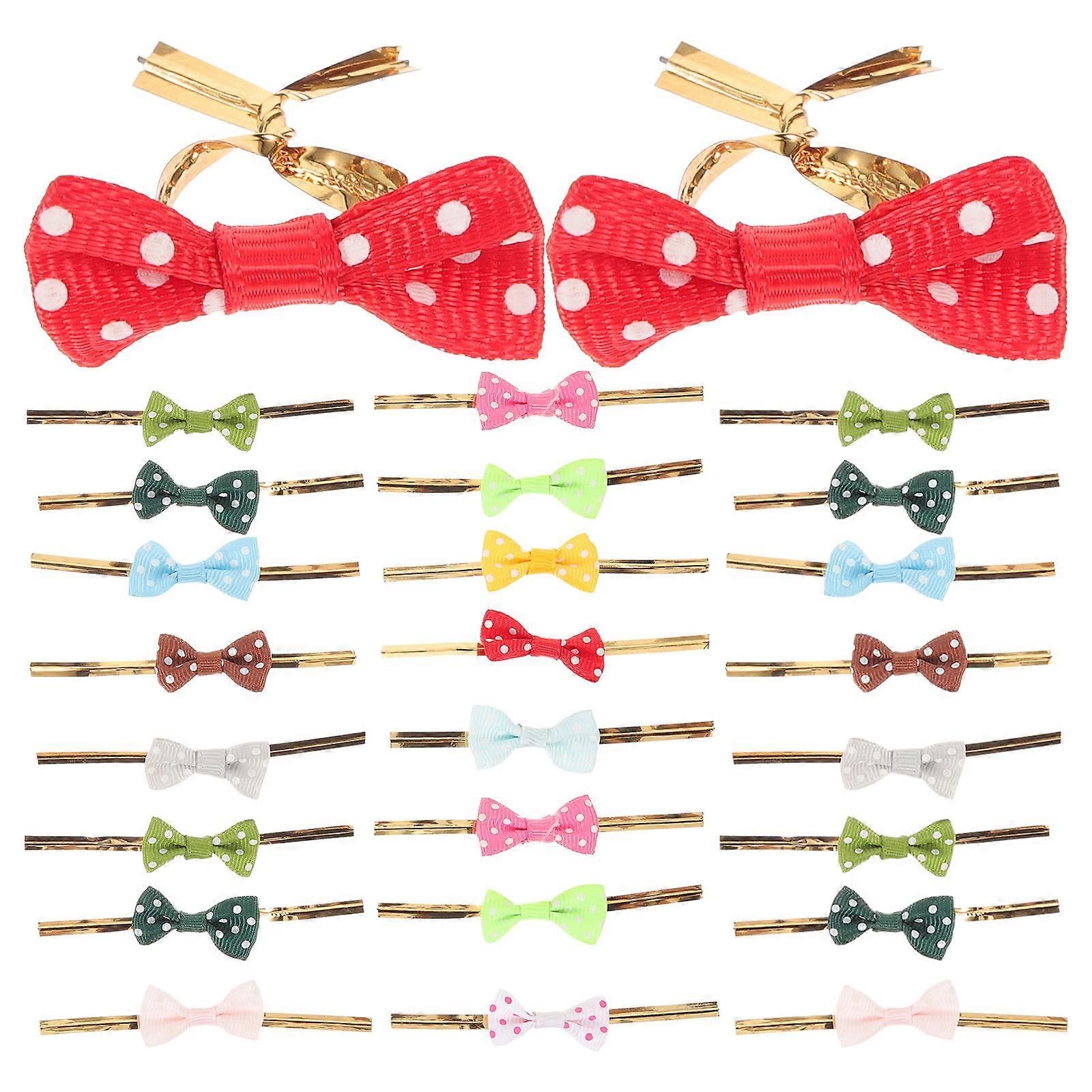 Sealing Ties Baking Packaging for Candy Bag Use with 100Pcs Assorted Color Ribbons