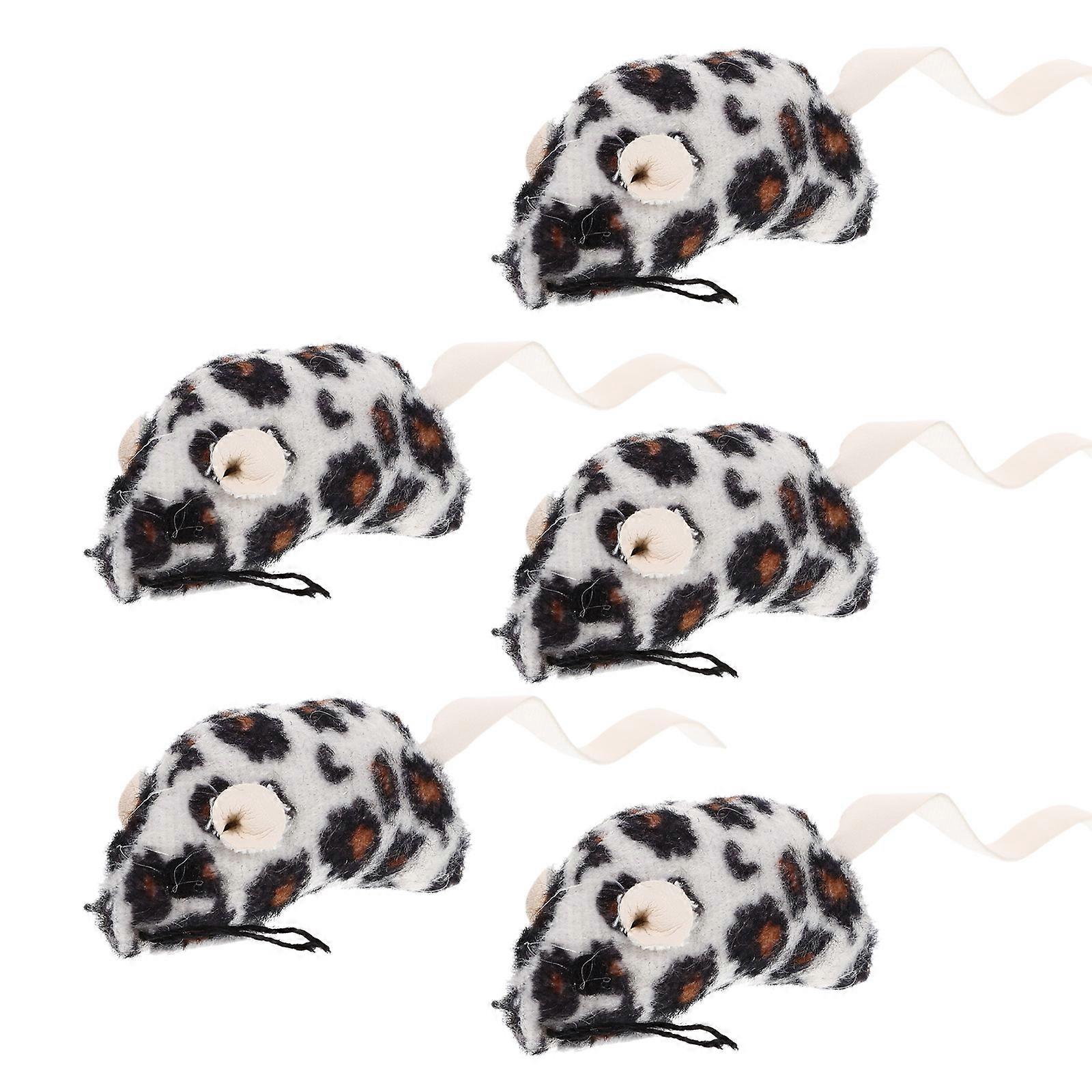 Mice Cat Toy Plush Cat Mouse Toy for Playing 10Pcs Indoor Cats