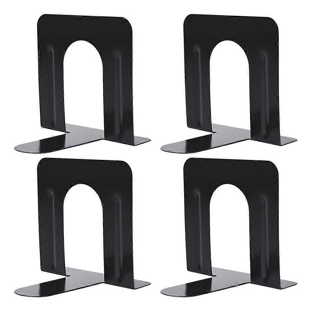 Metal Bookends Stand For Classroom Home Use Elegant Simple Design Book Holding 4 Pairs