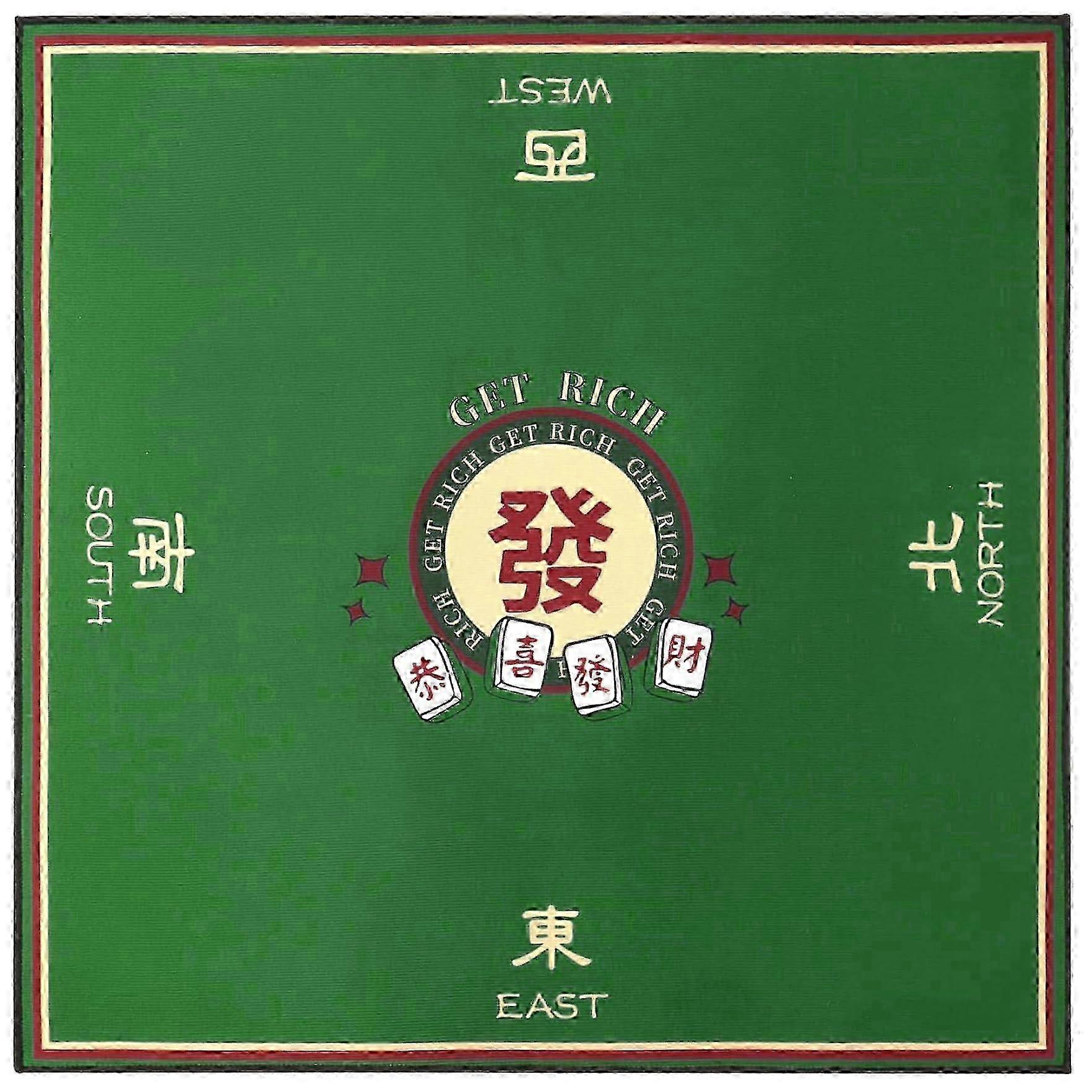 Mahjong Mat, 32x32 Inch Non Slip Mahjong Table Cover, Rollup Game Mat for Mahjong, Poker, Card Tile Games