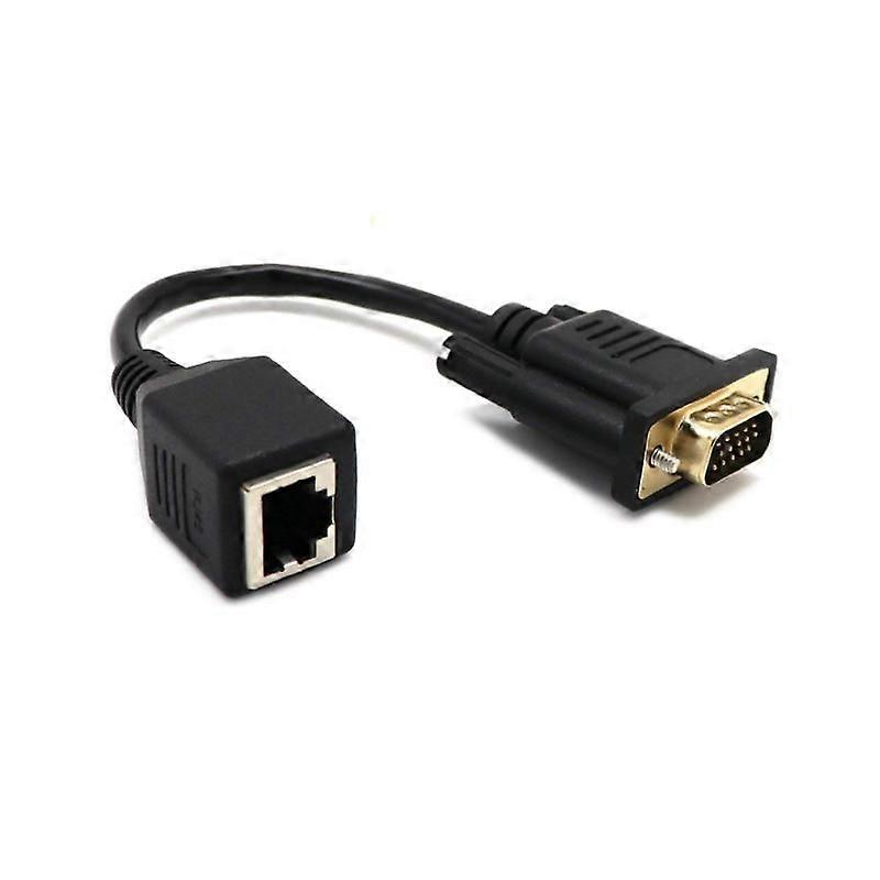 10pcs Vga To Rj45 Adapter Network Cable To Vga Network Monitor To Network Vga Extender