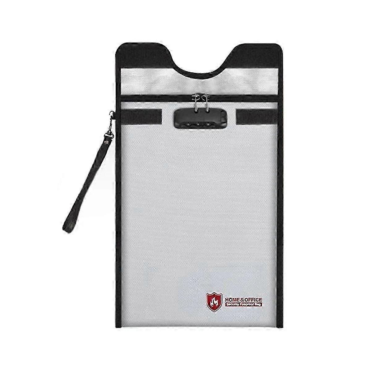 Fireproof Waterproof Safe Document Bag with Zipper File Passport Storage Bag High Temperature Resis