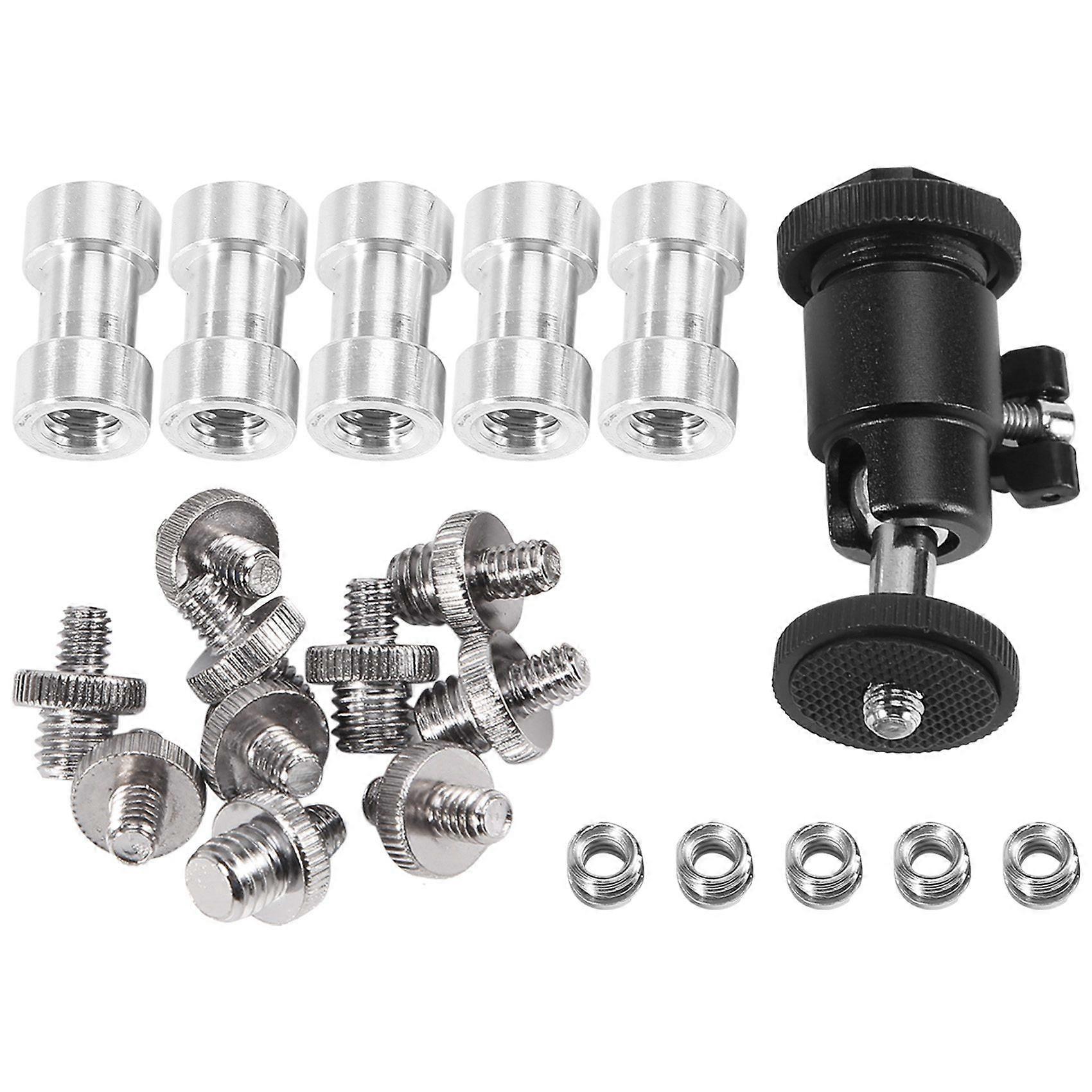 Camera Screw, 21 Pcs 1/4 Inch 3/8 Inch Converter Threaded Screws