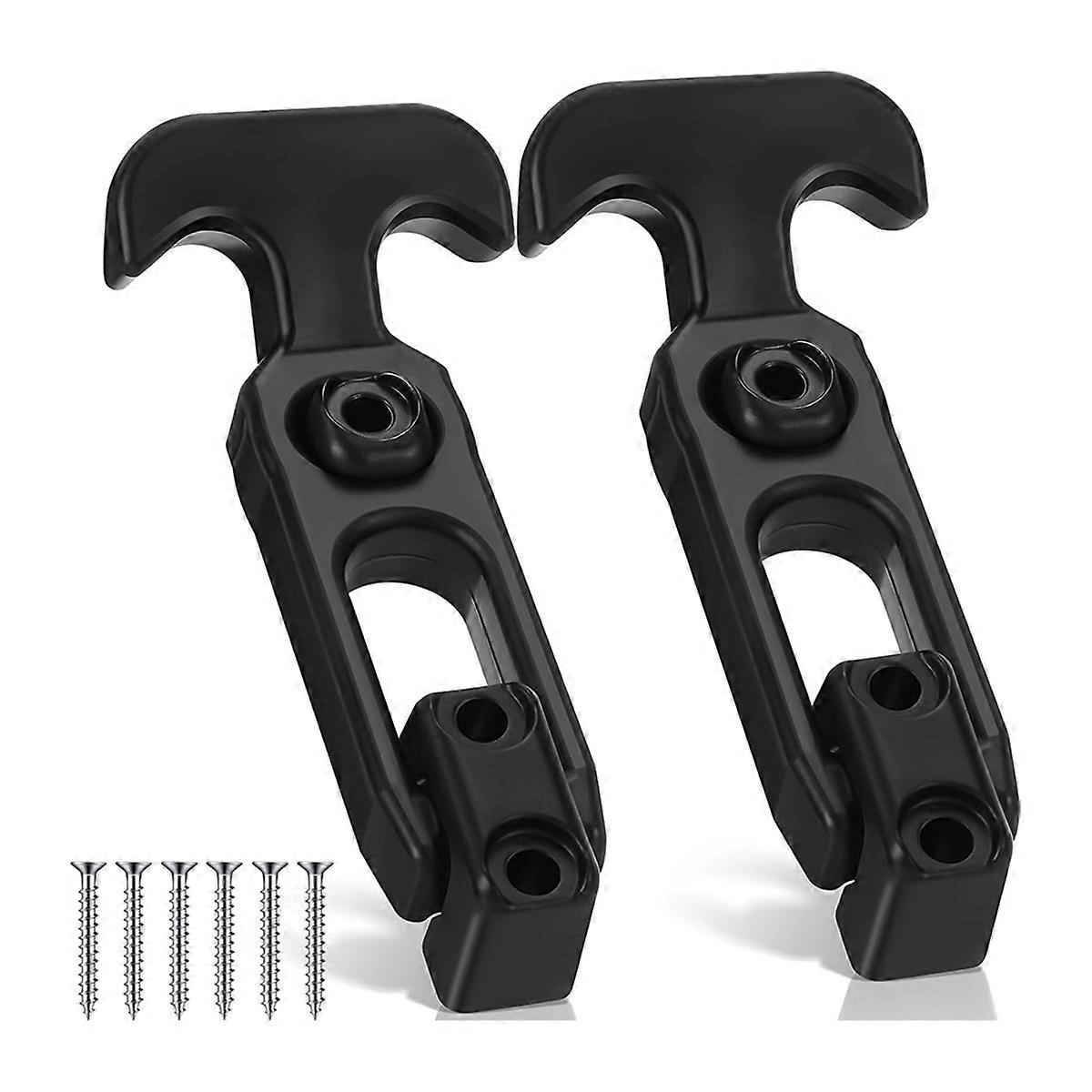 Flexible Rubber Draw Latch T Handle Hasp Rubber Draw Latches with Screws for Hood Cooler Tool Cabine