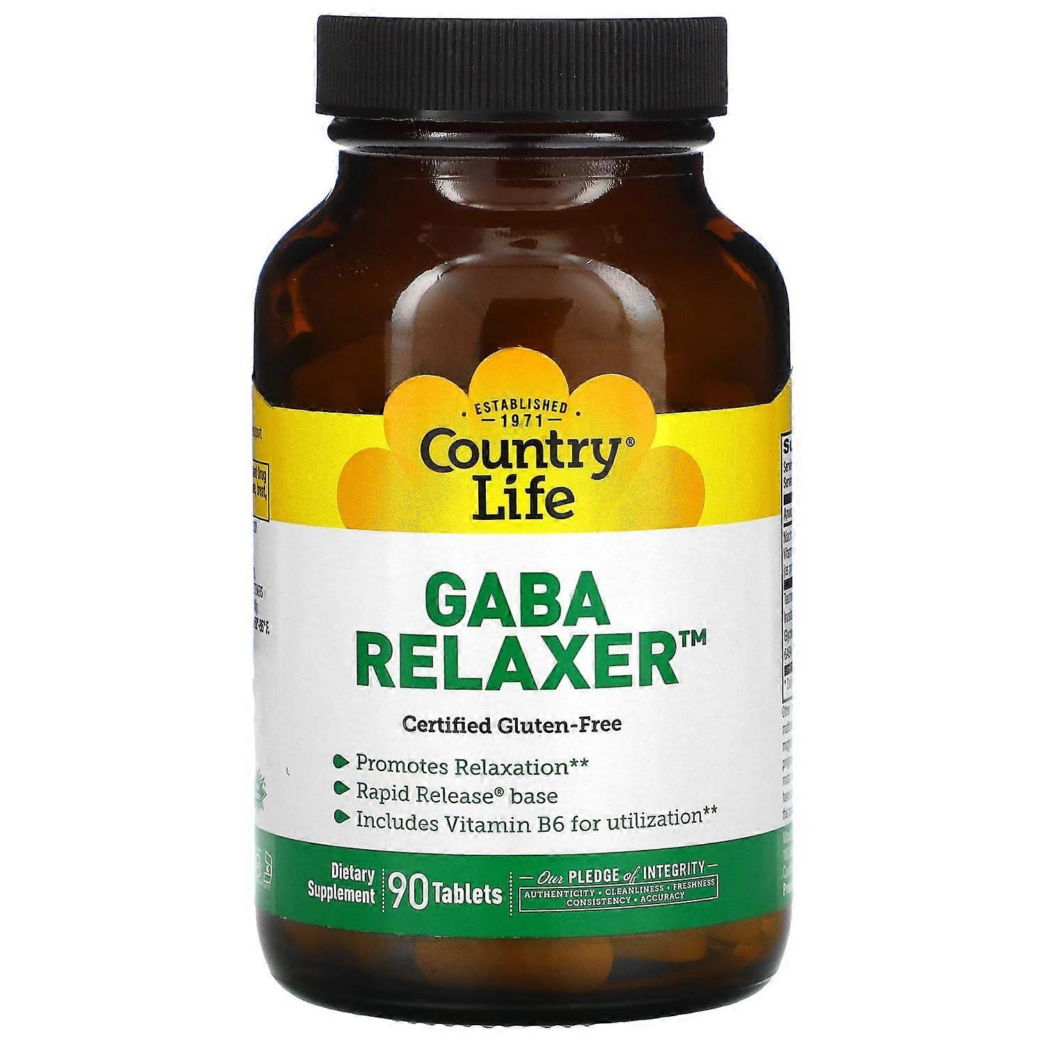 Country Life, GABA Relaxer, 90 Tablets