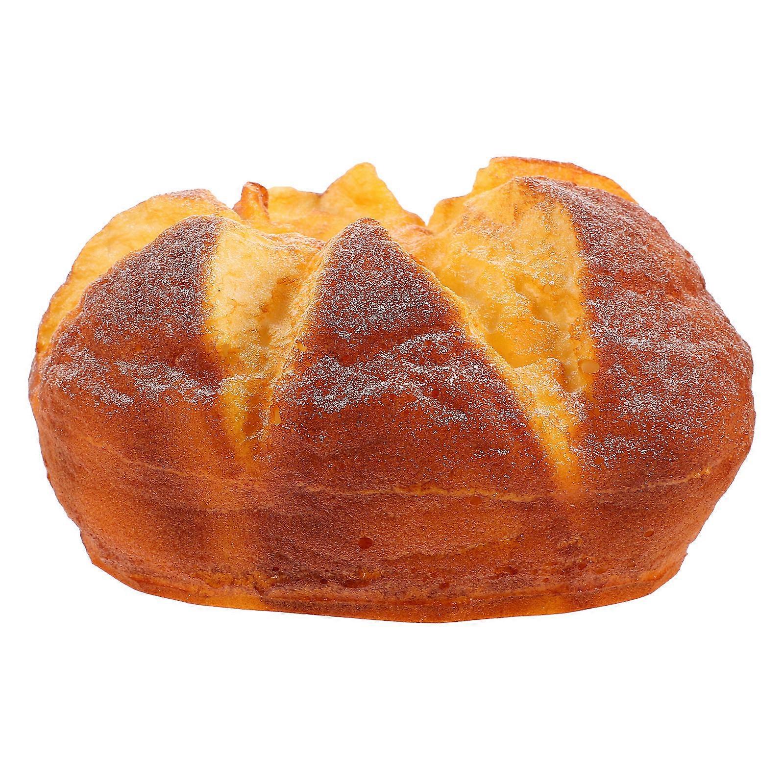Artificial Bread Adornment for Decor Yellow PU Bread Model Showcase Prop