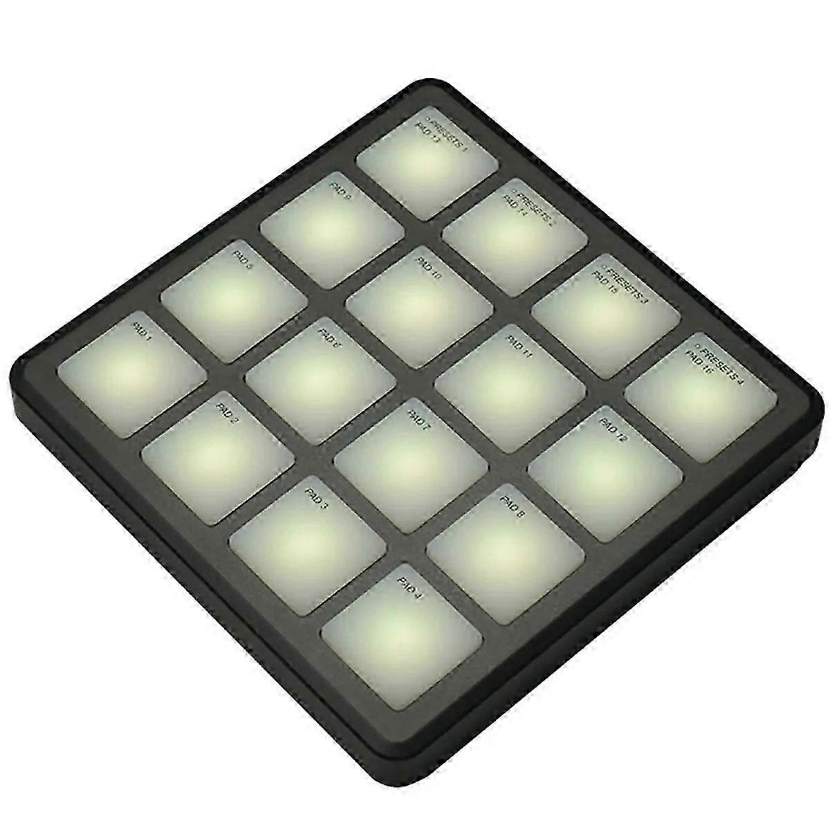 Pad Pocket Pad Portable Wireless Midi Controller 16 Pads Suitable Percussion Keyboard Usb-C Interf