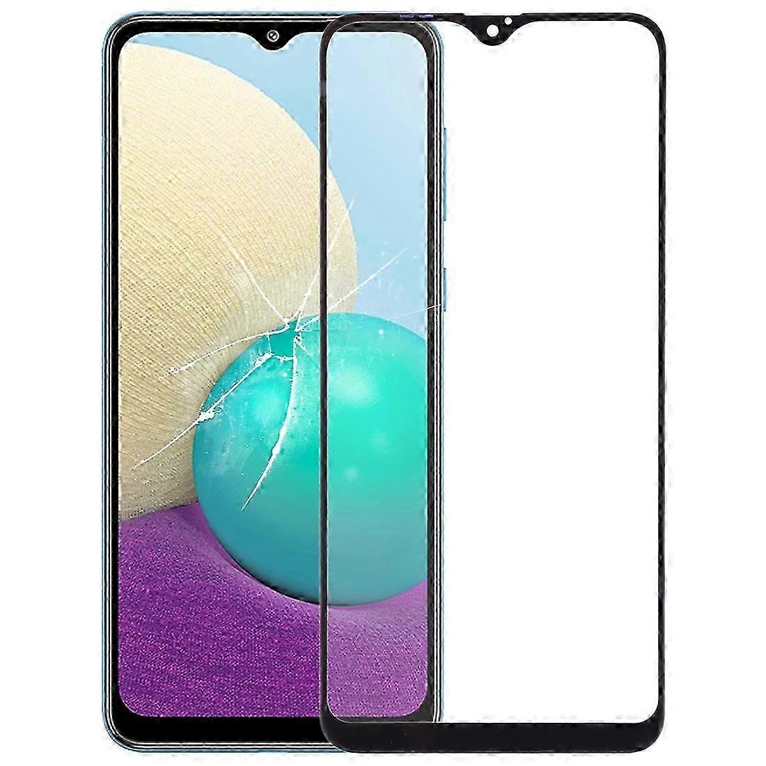 For Samsung Galaxy A02 Front Screen Outer Glass Lens with OCA Optically Clear Adhesive