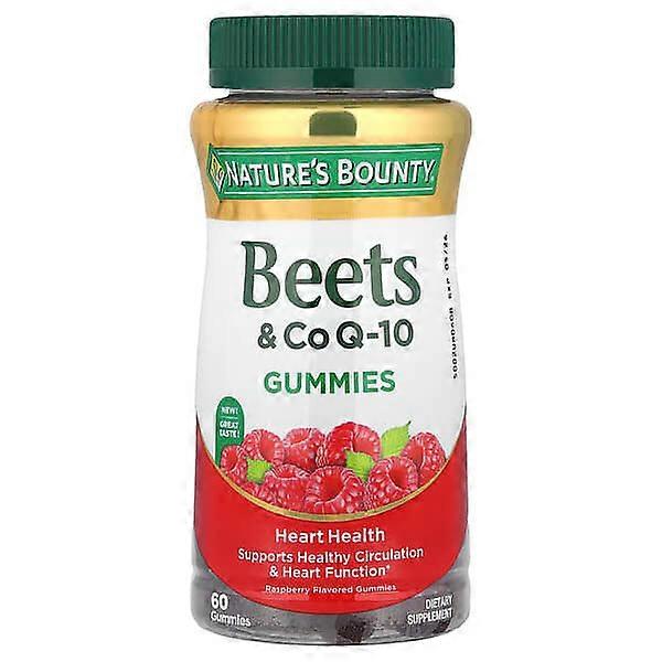 Nature's Bounty, Beets & CoQ-10 Gummies, Raspberry, 60 Gummies