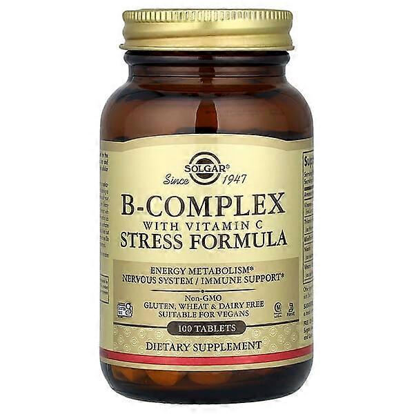 Solgar, B-Complex with Vitamin C Stress Formula, 100 Tablets