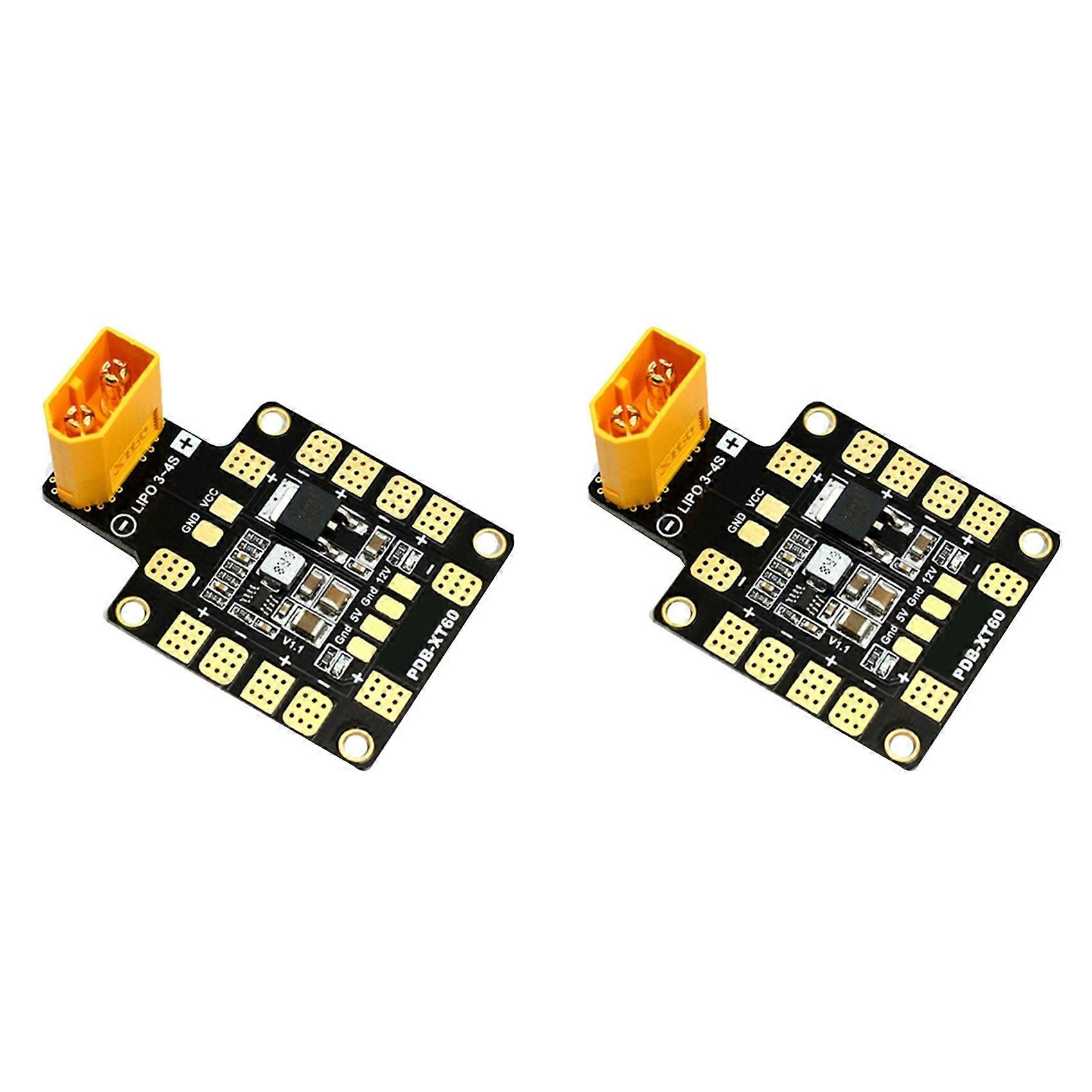 2X for Matek Systems PDB Power Distribution Board XT60 W/ BEC 5V 12V for QAV250 RC FPV Quadcopter Multicopter Drone