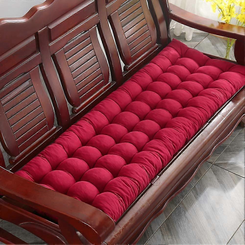 Sun Lounger Cushion Thick 55x163 Cm Red For Patio Chair Sofa Bench Cushion Only 22x64 In