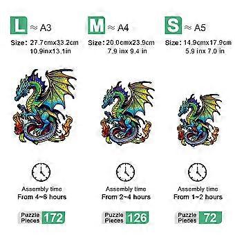 Wooden jigsaw puzzle exquisite gift irregular animal pterosaur shape jigsaw personalized senior unique gift
