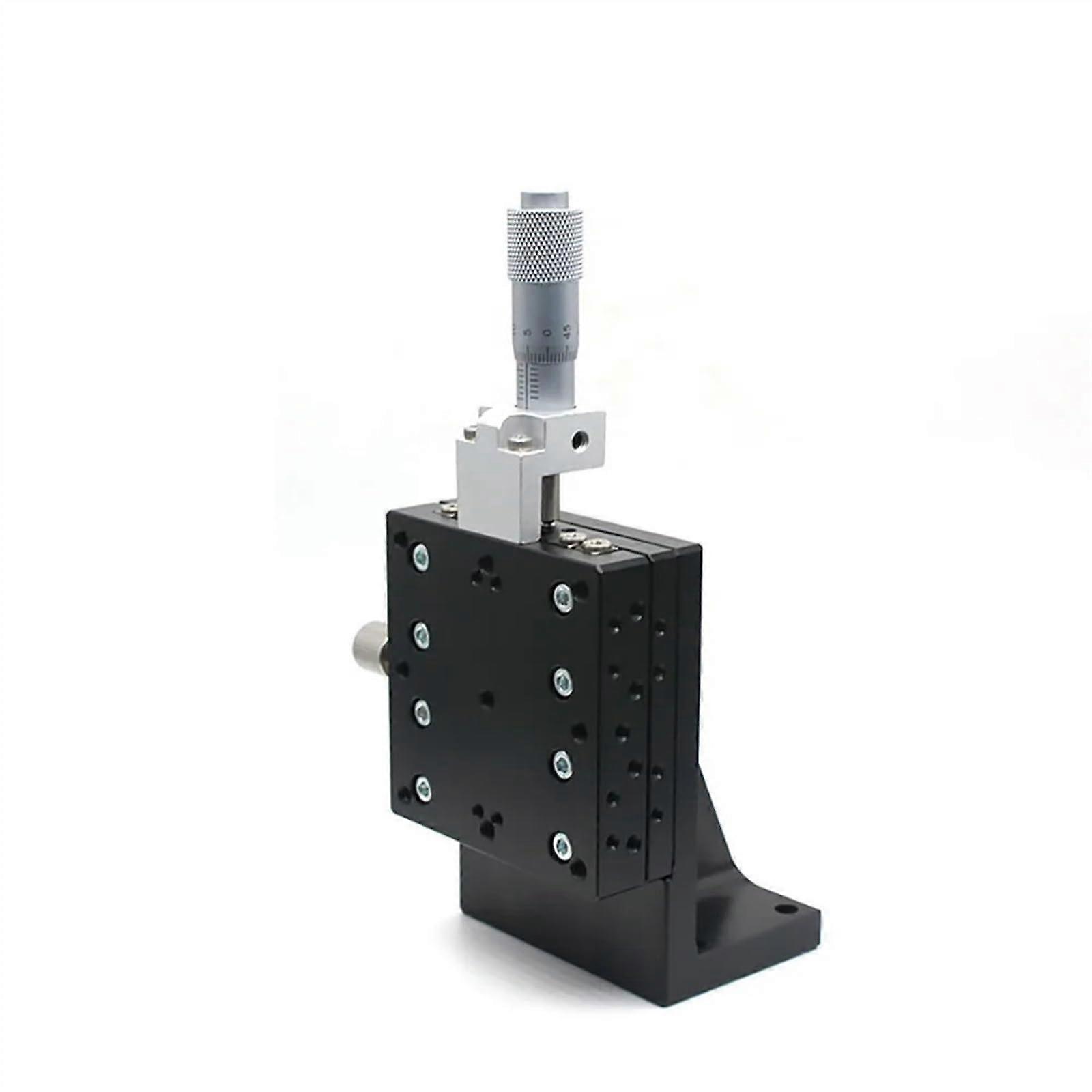 90x90mm Z Axis Roller Table Manual Sliding Platform With Vertical Elevation Adjustment Cross Roller Guide Linear Stage