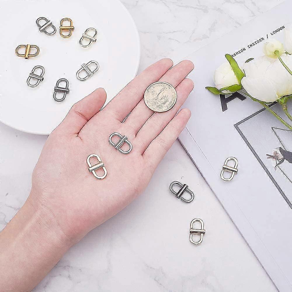 チェーンストラップバッグ用のP6個の調整可能なメタルバックル、メタの長さを短くするチェーンリンクの小さなクリップ