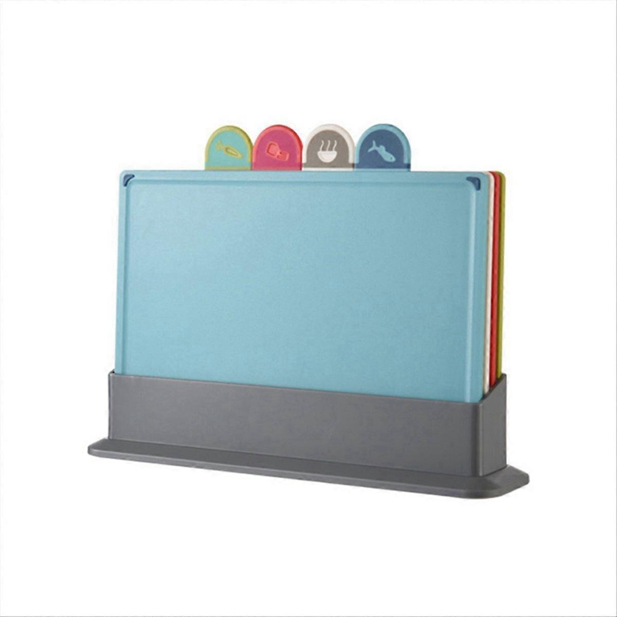 Cutting Boards 4Pcs/Set with Holder for Kitchen,Chopping Block