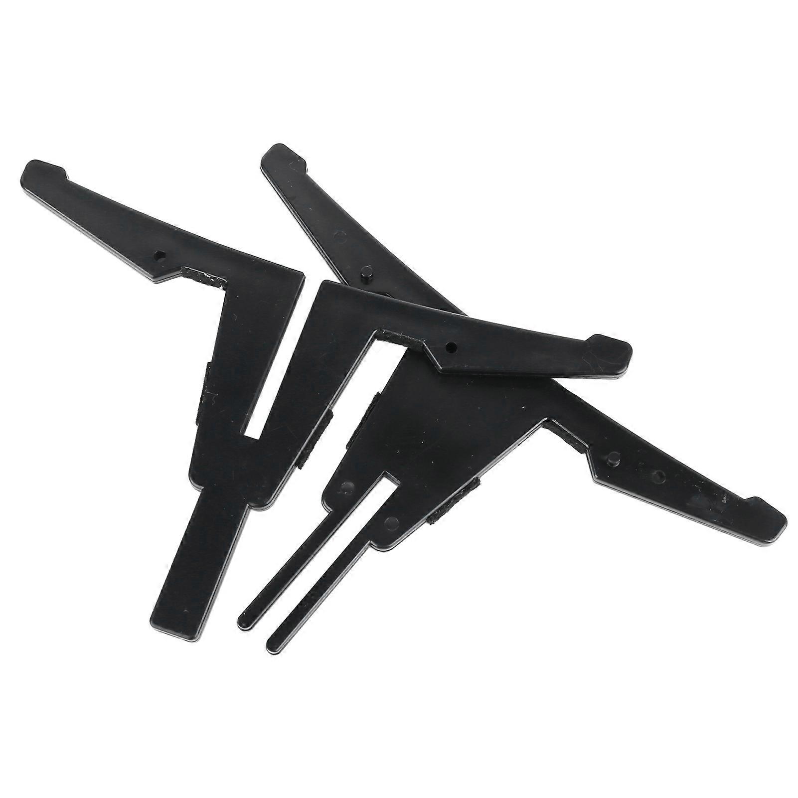 4 Legs Clarinet Stand ABS Plastic Detachable Cross Clarinet Holder Portable Long Flute Support Black