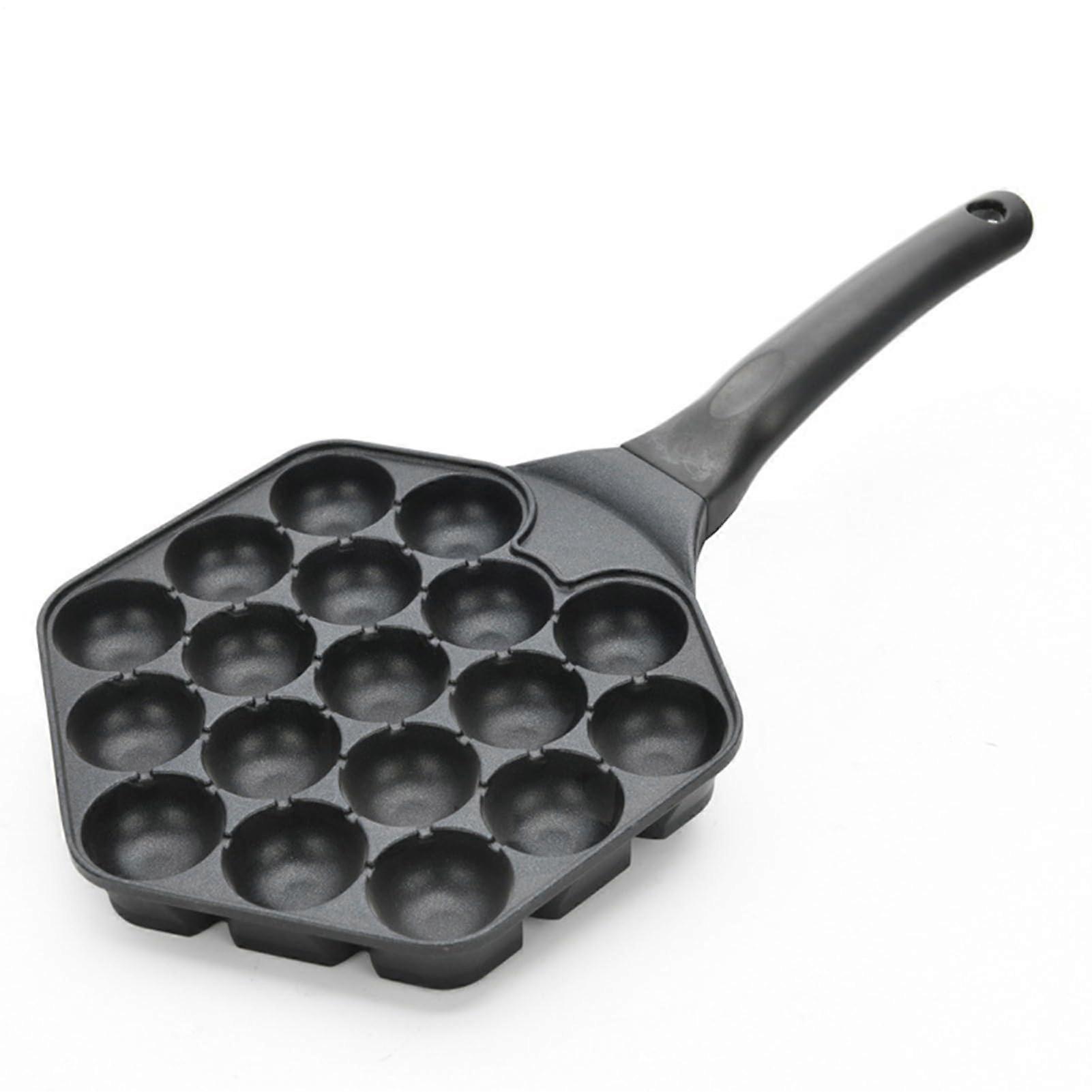 Pan Takoyaki Pan 18Cavity Nonstick Even Heat Distribution For Beginners Home Chefs Culture Enthusiasts